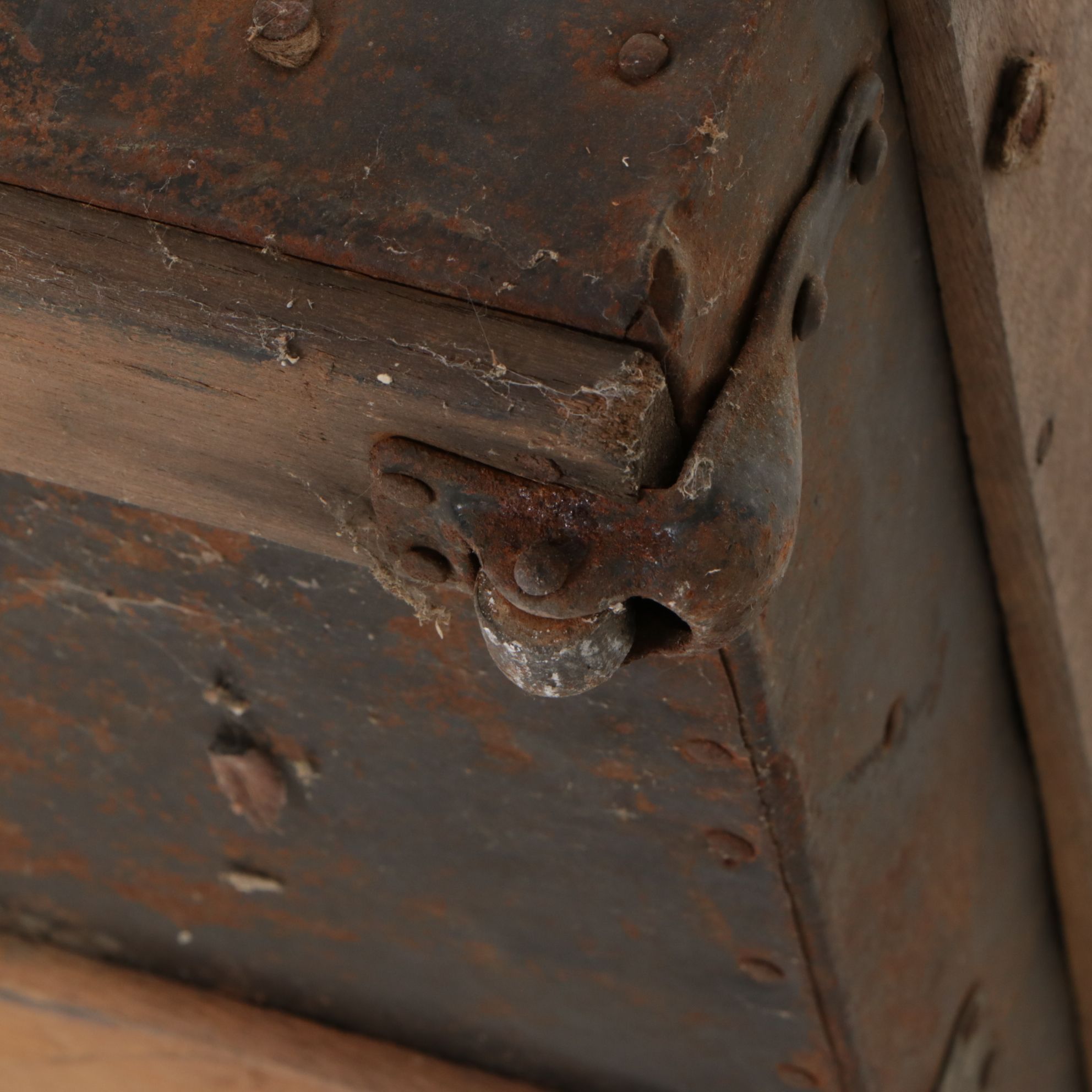 Eagle Lock Metal Clad Dome Top Steamer Trunk, Late 19th Century
