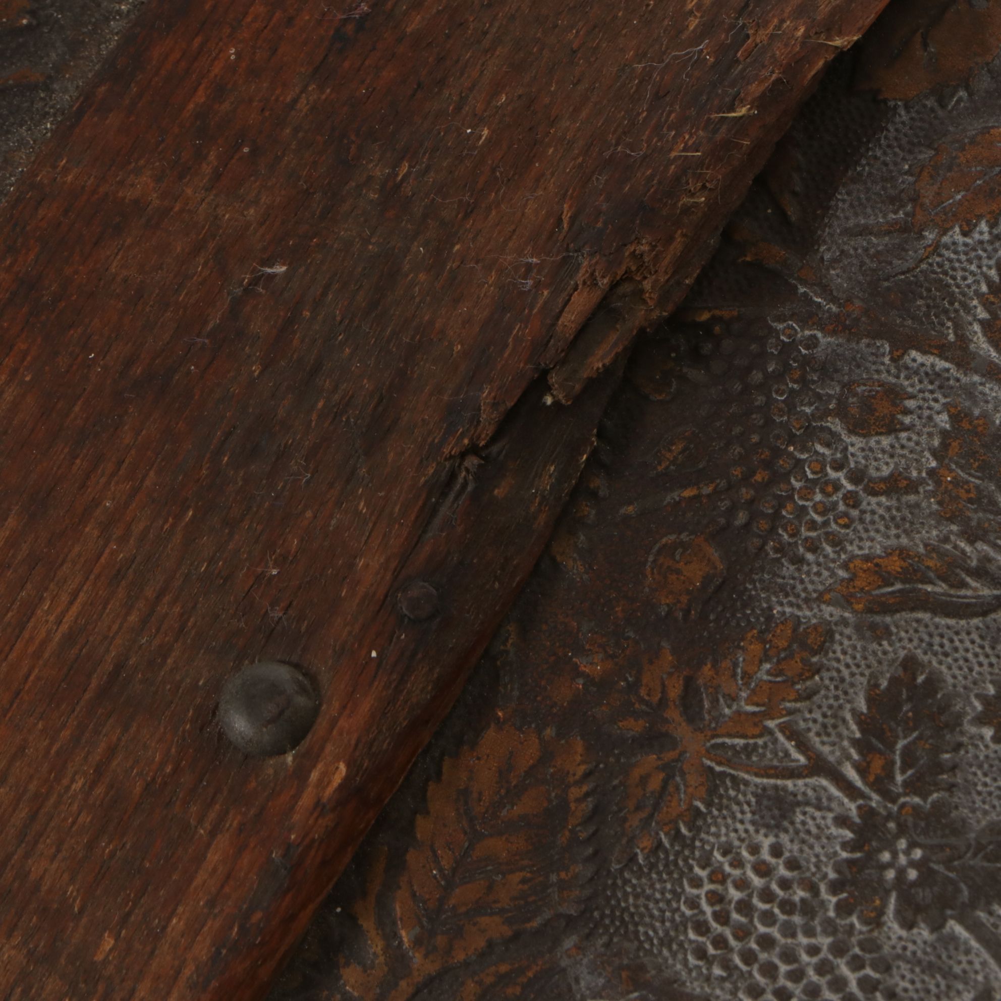 Eagle Lock Metal Clad Dome Top Steamer Trunk, Late 19th Century