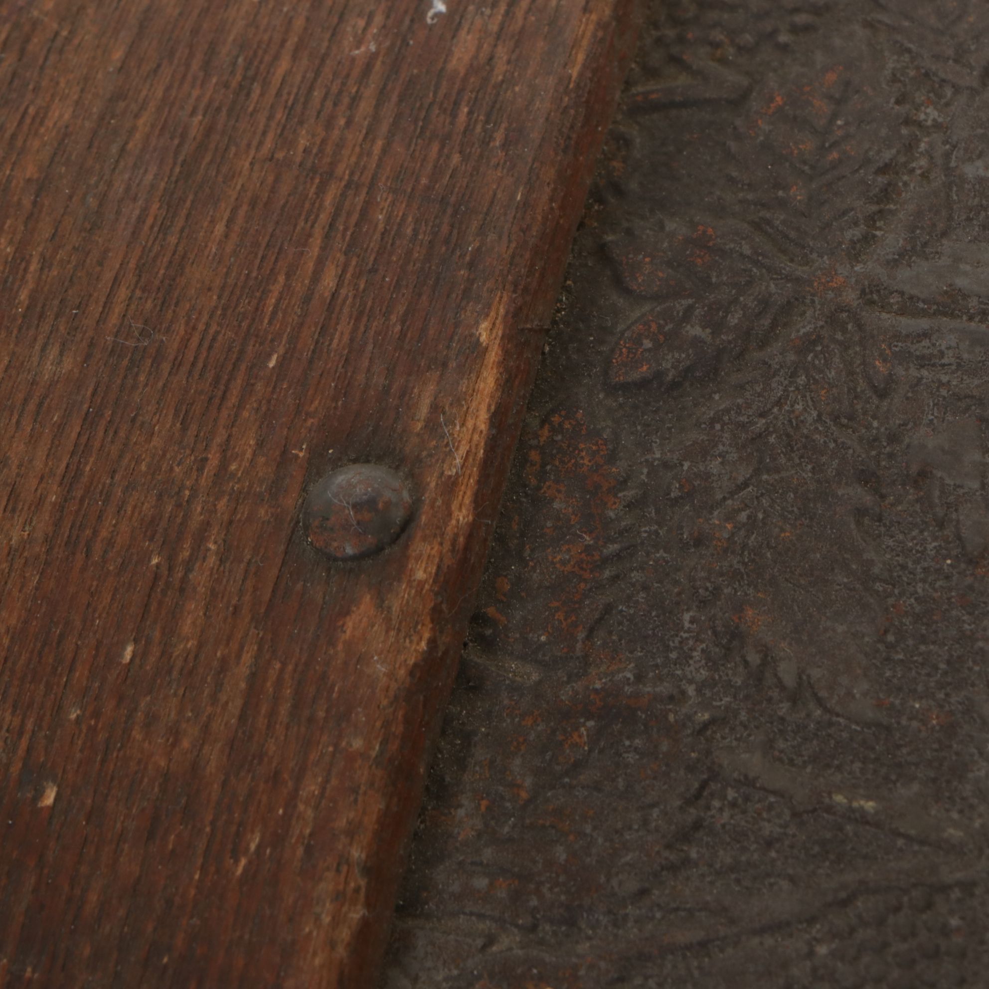 Eagle Lock Metal Clad Dome Top Steamer Trunk, Late 19th Century