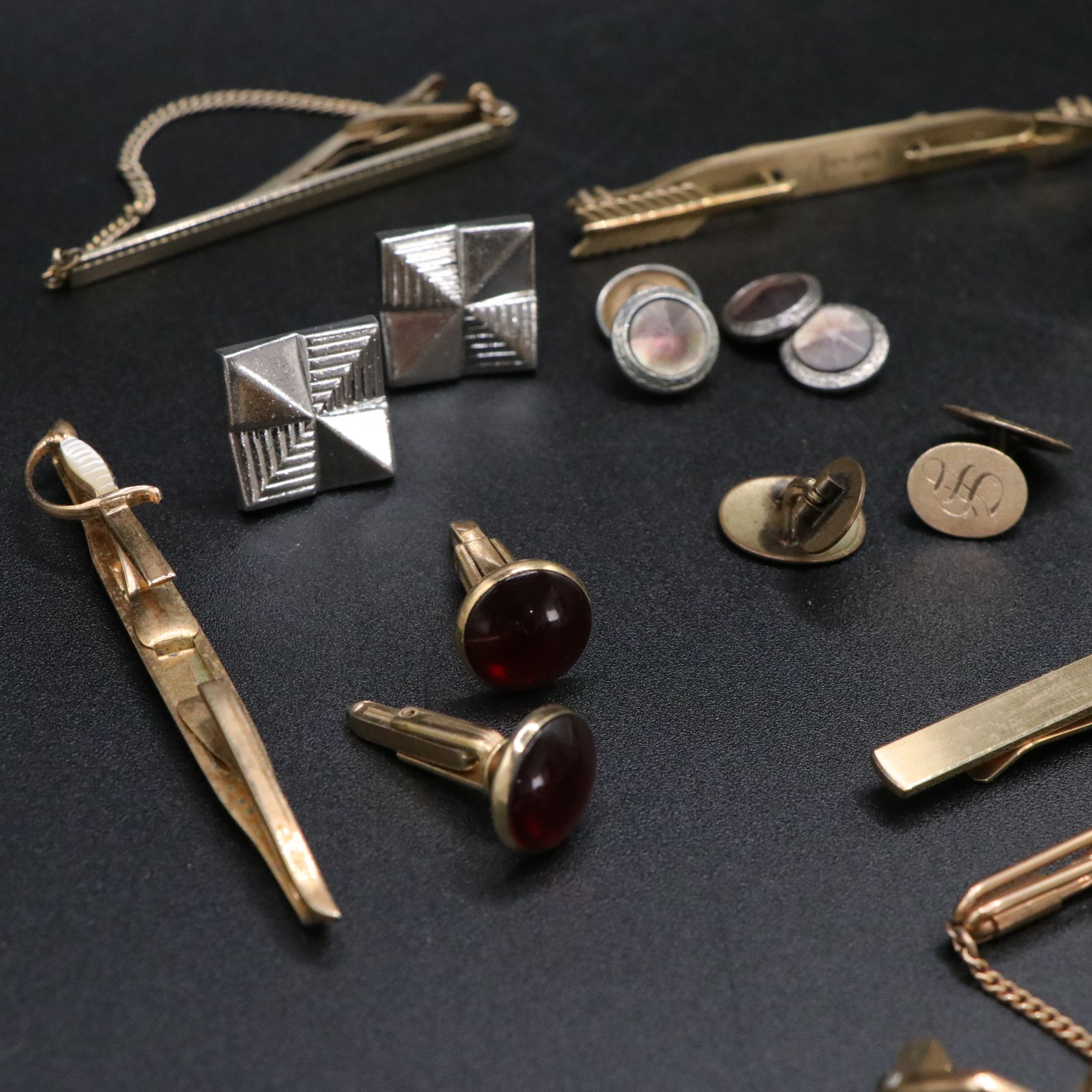 Gold Plated Tie Clips, Cuff Links & Other Accessories