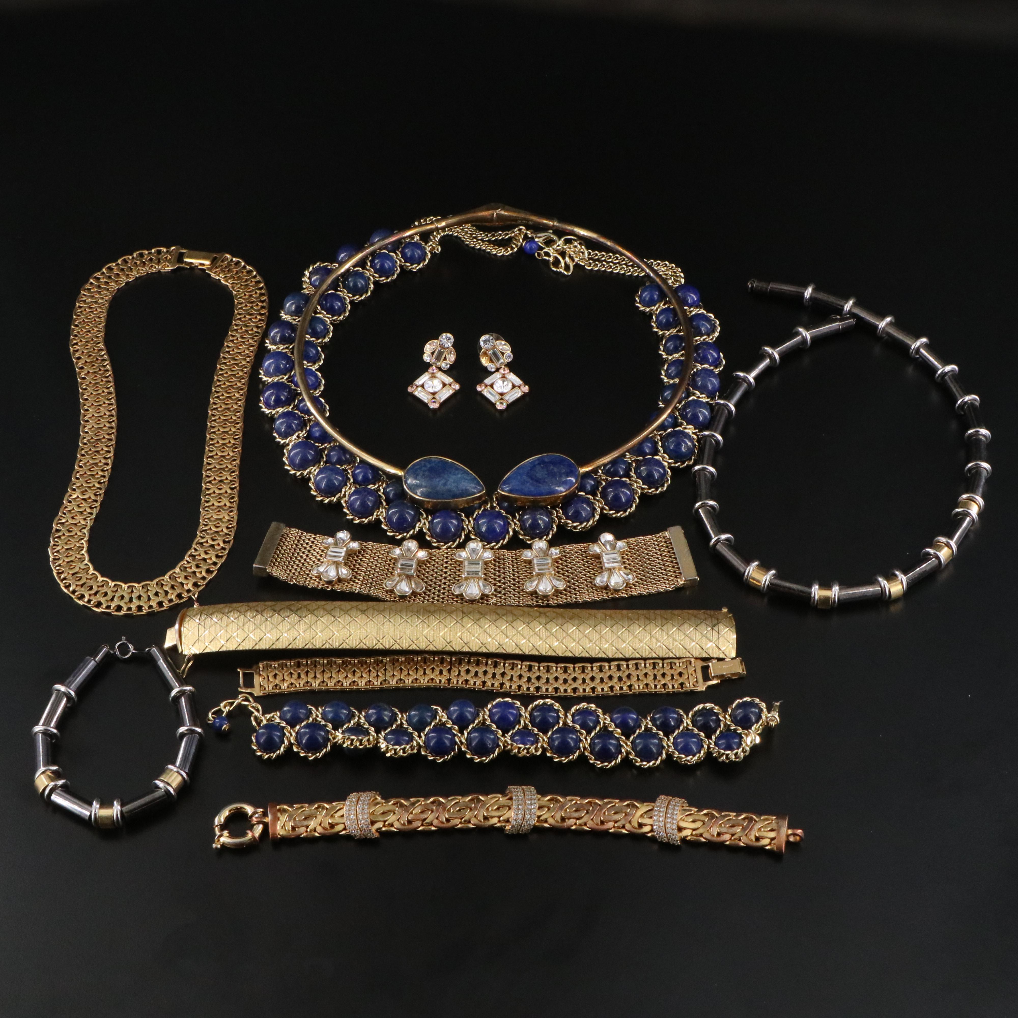 Lapis Lazuli, Fossil and Trifari Featured in Jewelry Collection