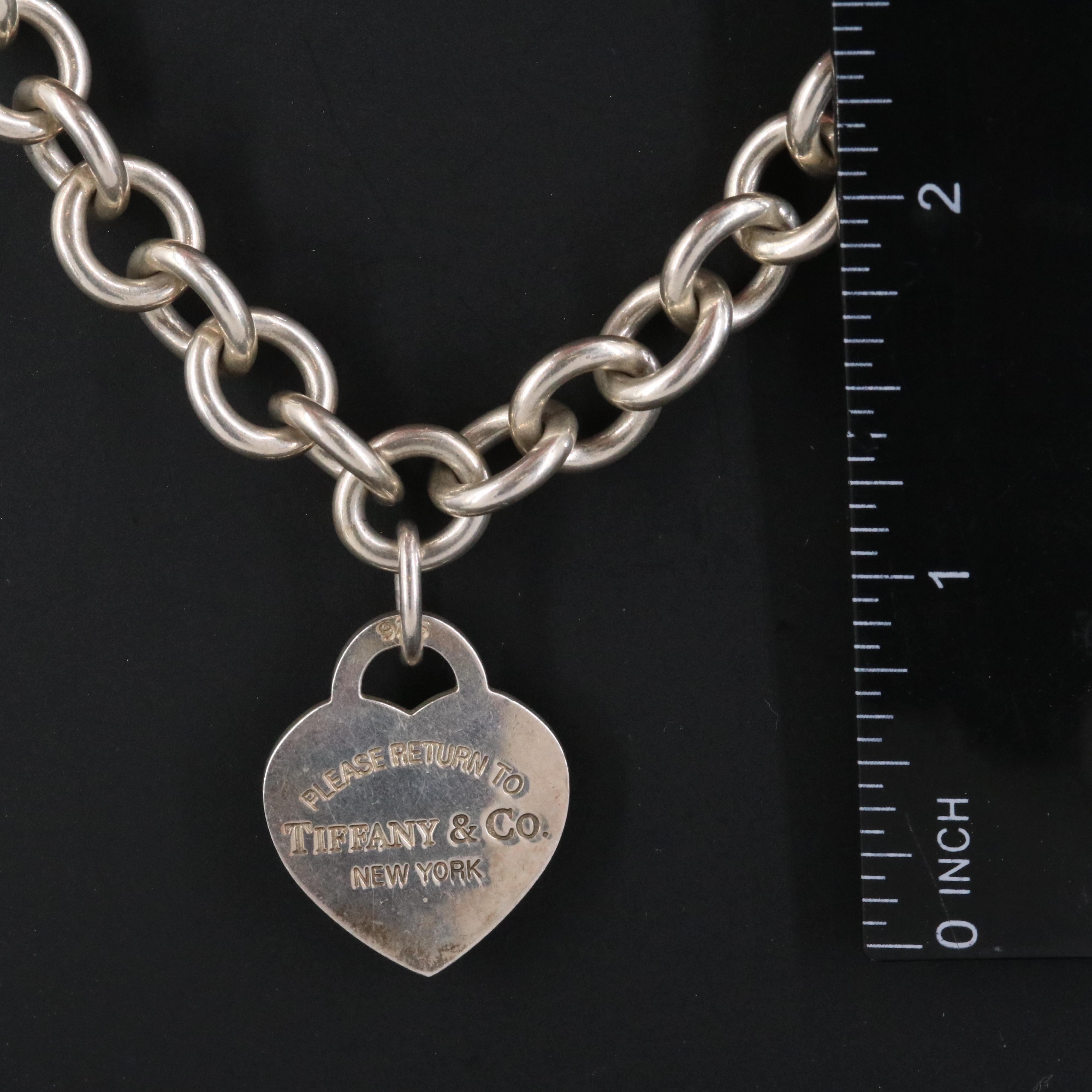 Tiffany & Co. Return to Tiffany Sterling Heart Tag Necklace