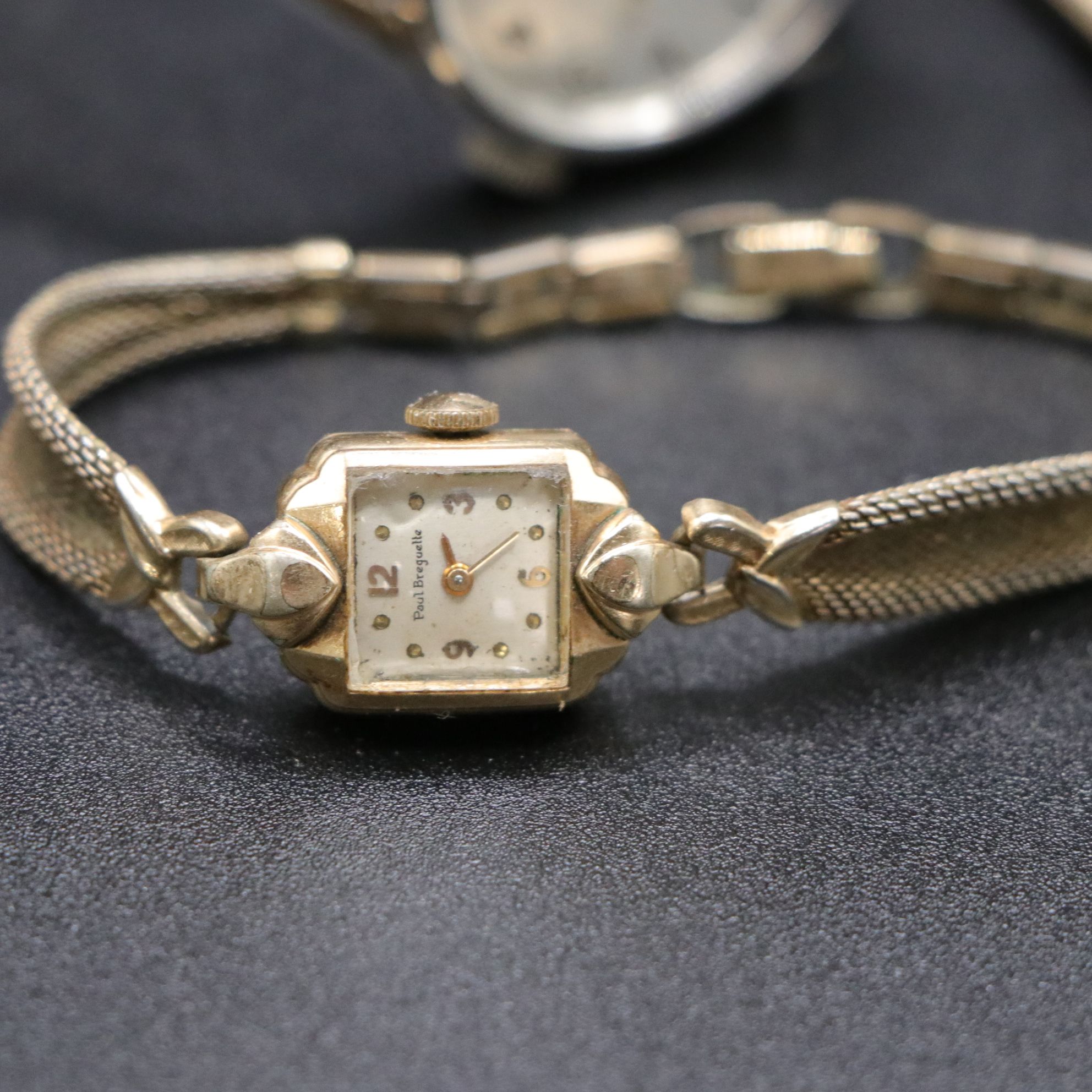 Paul Breguette 10K Filled Gold Watch with Other Wristwatches