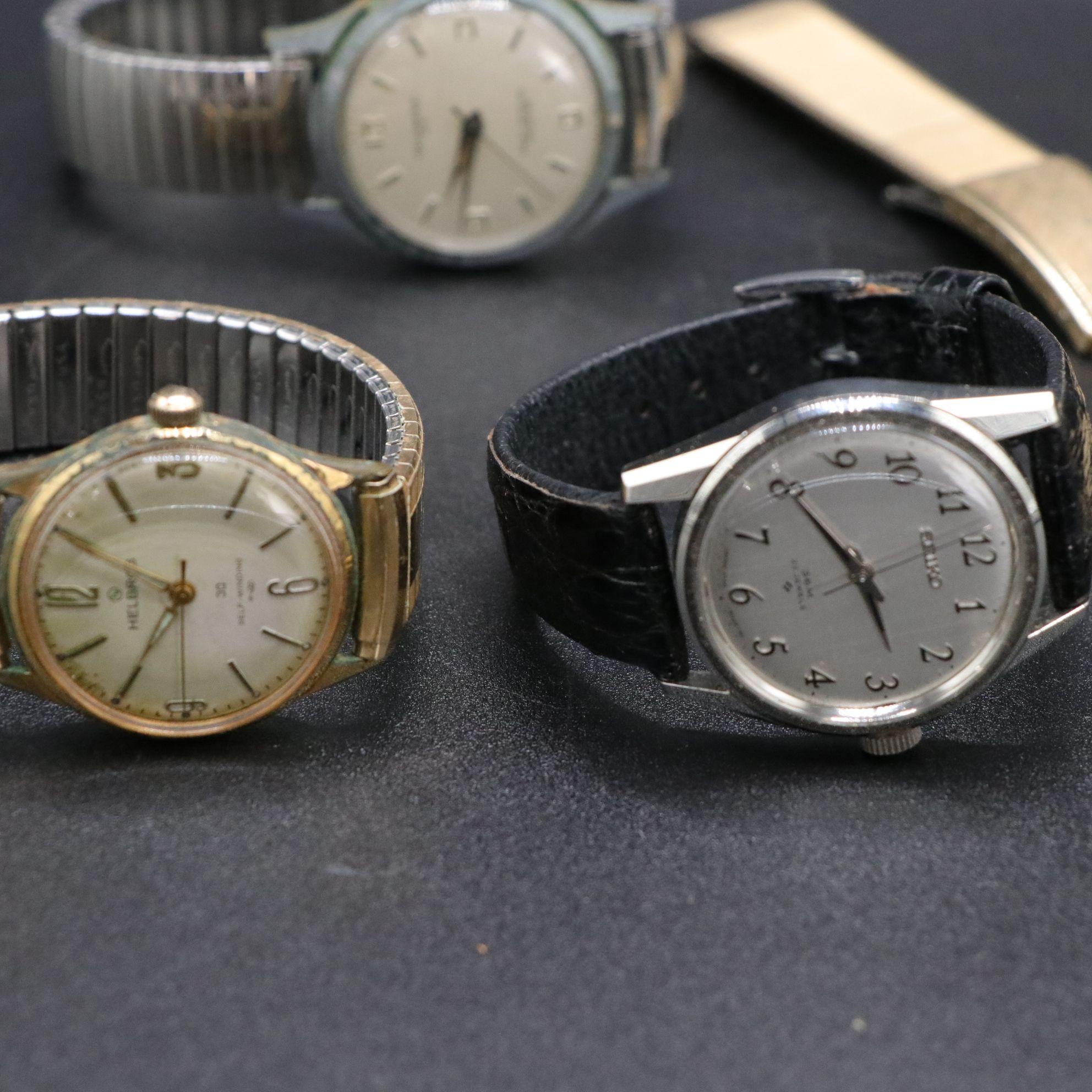 Paul Breguette 10K Filled Gold Watch with Other Wristwatches