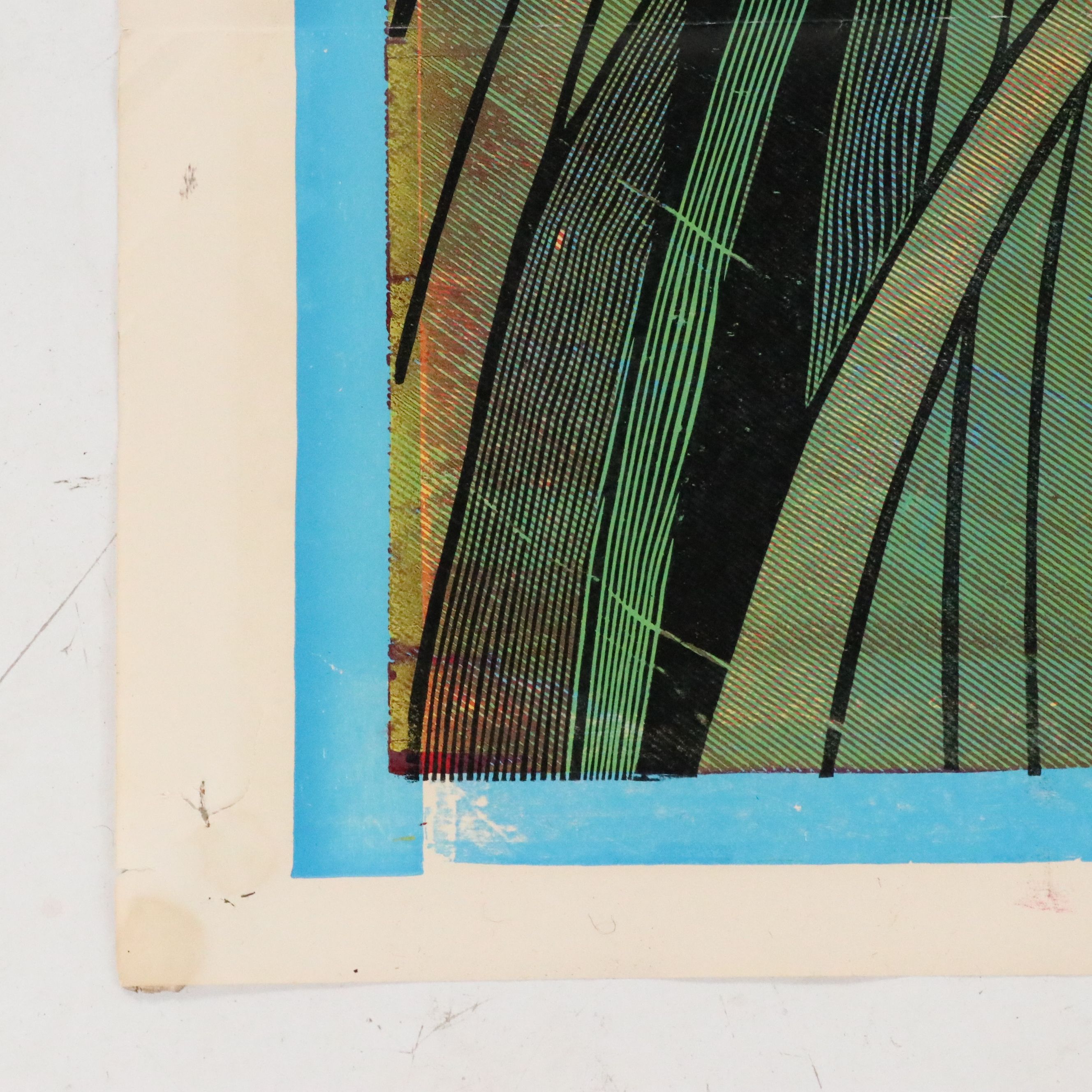 Roaring Tiger Block-Printed Four-Sheet Billboard Stock Poster, Circa 1960