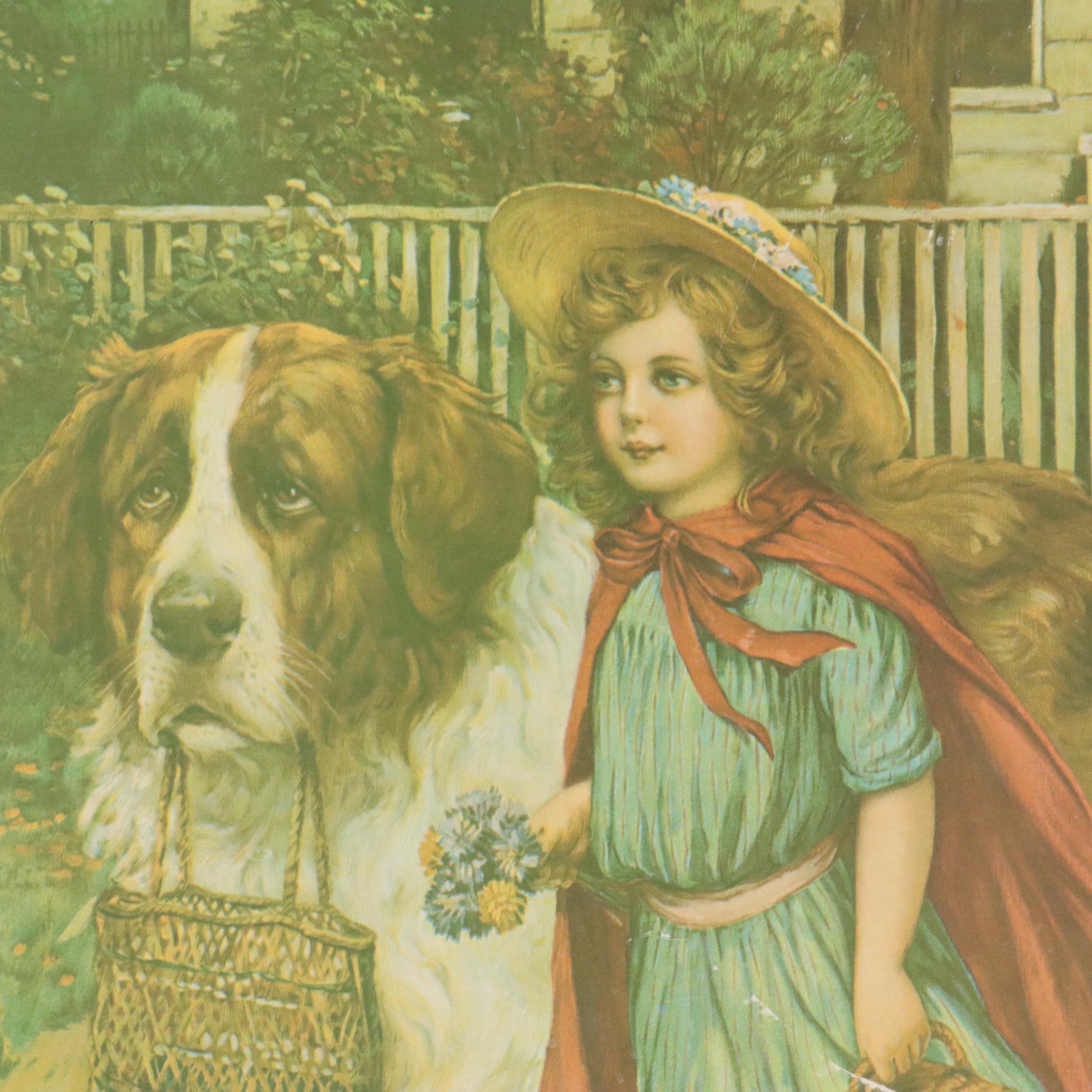 Offset Lithograph Advertising Poster "To School Well Fed on Grape-Nuts," 1975