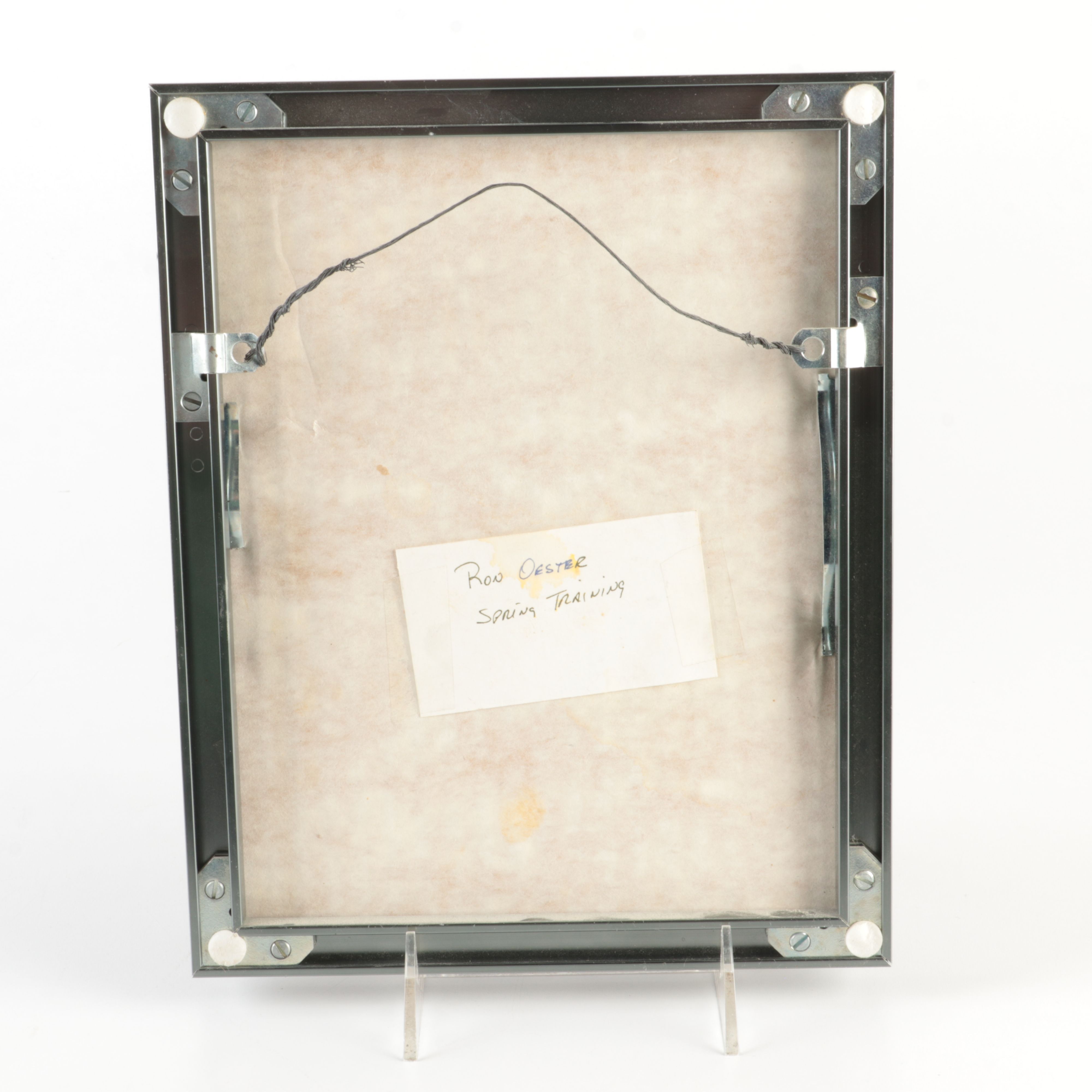 Four Cincinnati Reds Signed and Framed Photos, Including Perez and Concepcion