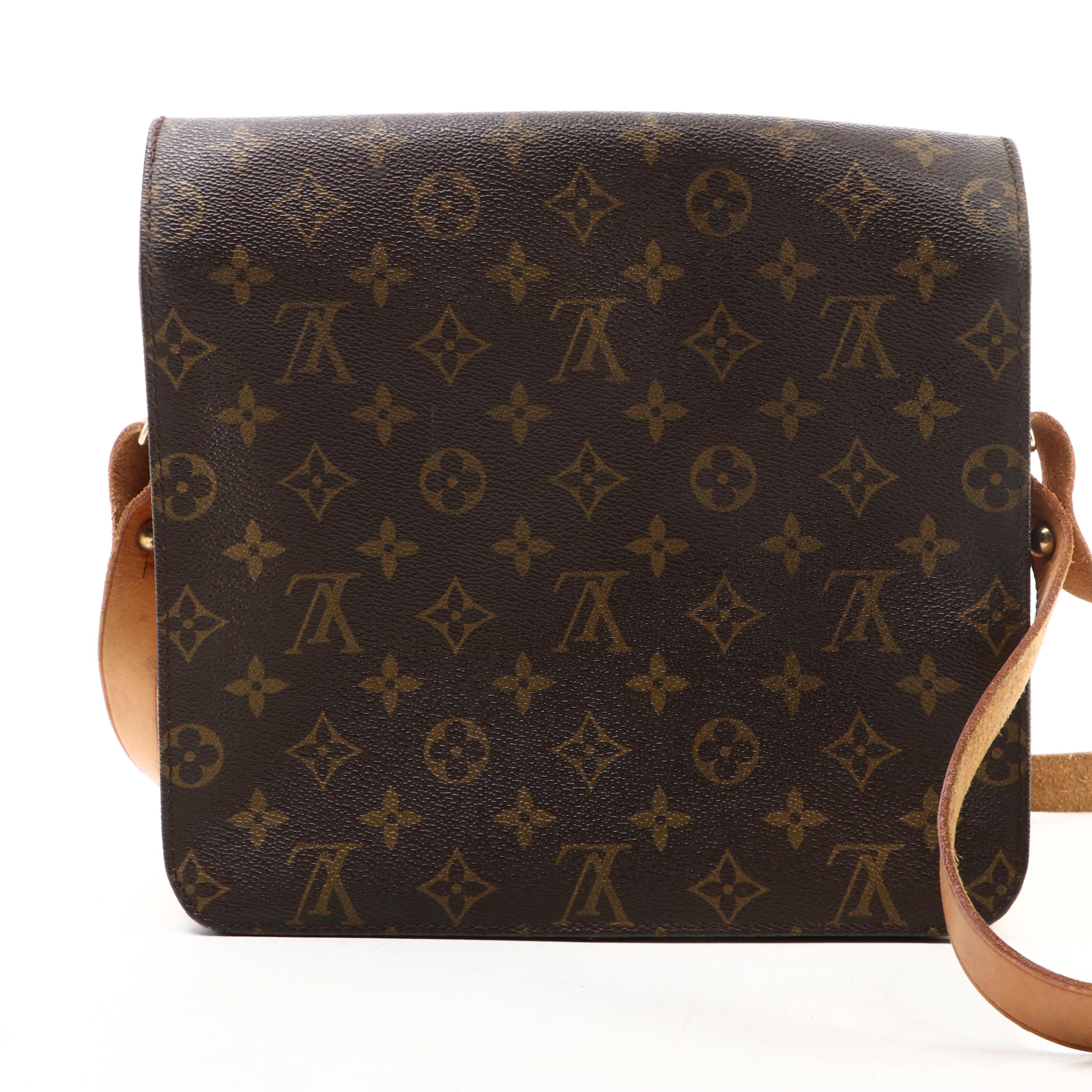 Louis Vuitton Cartouchière GM in Monogram Canvas and Vachetta Leather