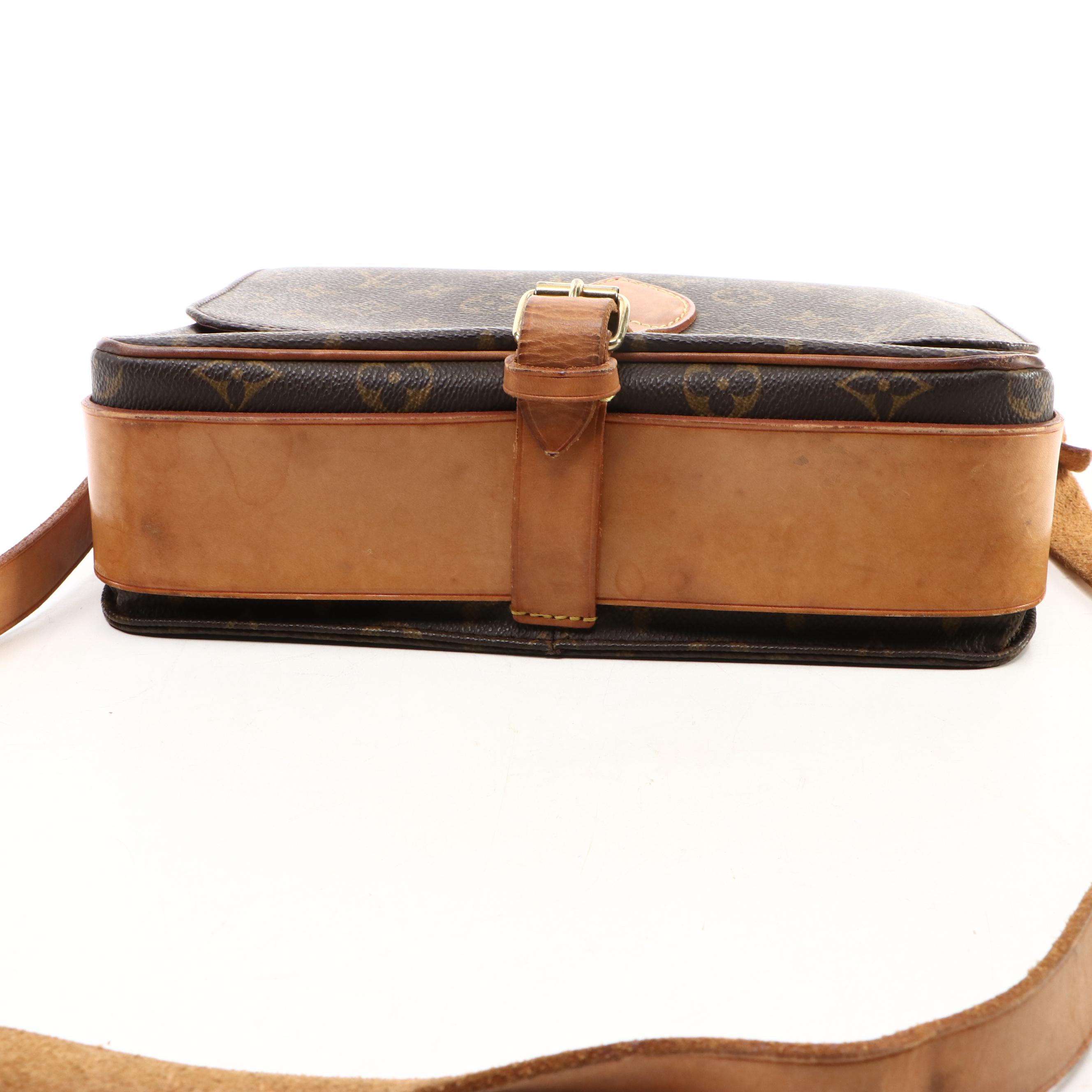 Louis Vuitton Cartouchière GM in Monogram Canvas and Vachetta Leather