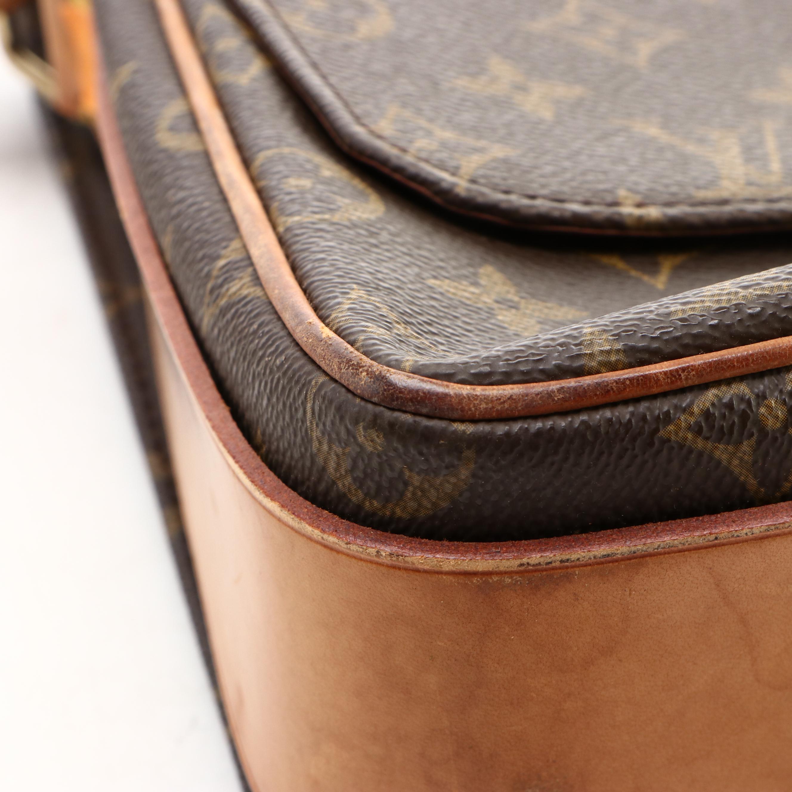 Louis Vuitton Cartouchière GM in Monogram Canvas and Vachetta Leather