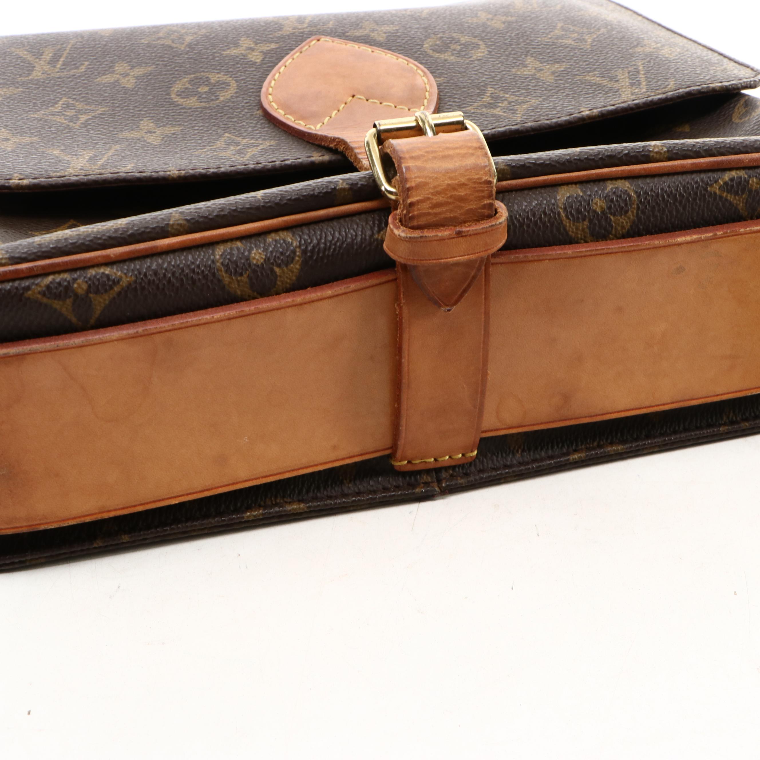 Louis Vuitton Cartouchière GM in Monogram Canvas and Vachetta Leather