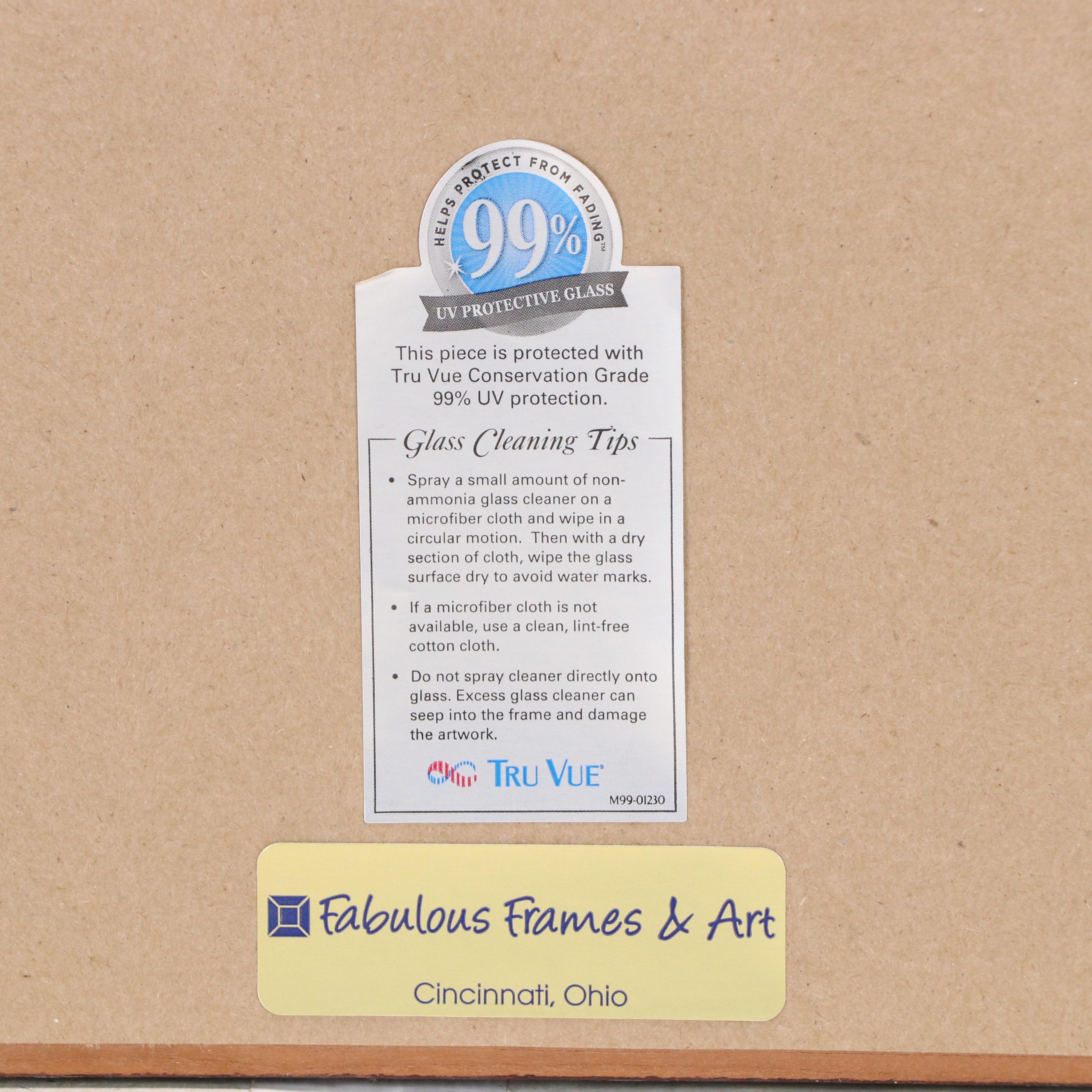 Robert Fabe Offset Lithograph "First Snow," Mid to Late 20th Century