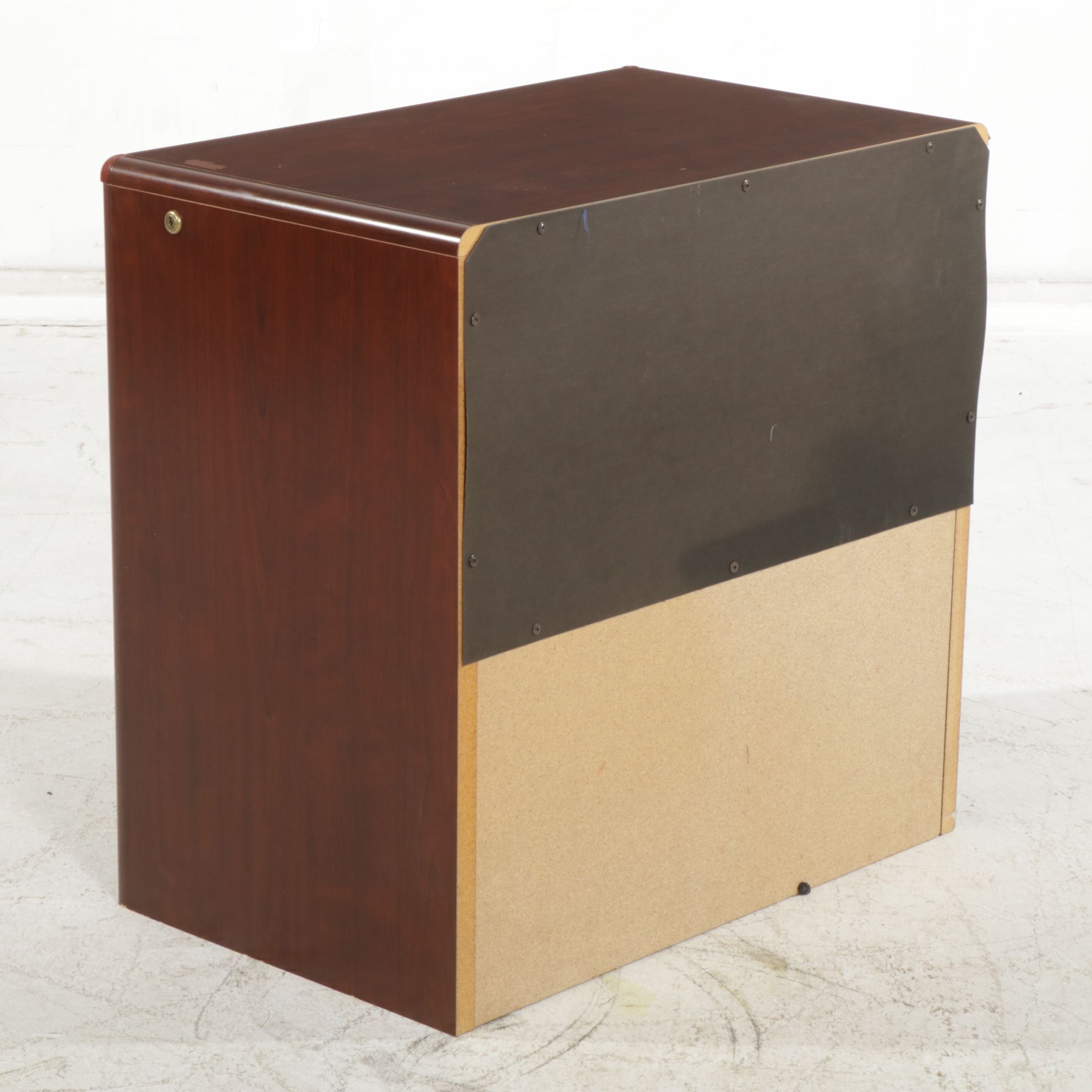 Mahogany Finished Lateral Filing Cabinet, 21st Century