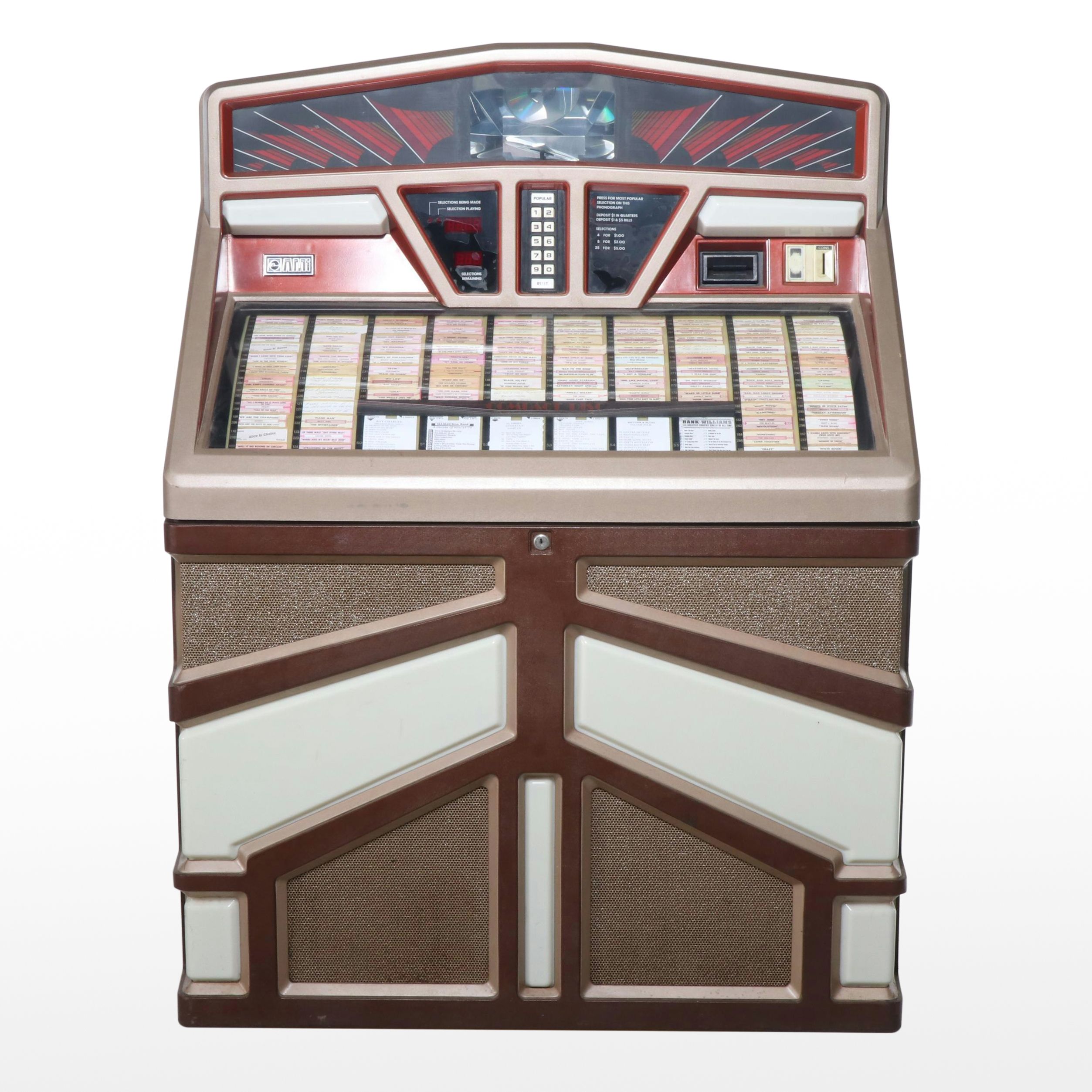 Rowe International, Inc. AMi Vinyl Record Single and CD Jukebox, Late 20th C.