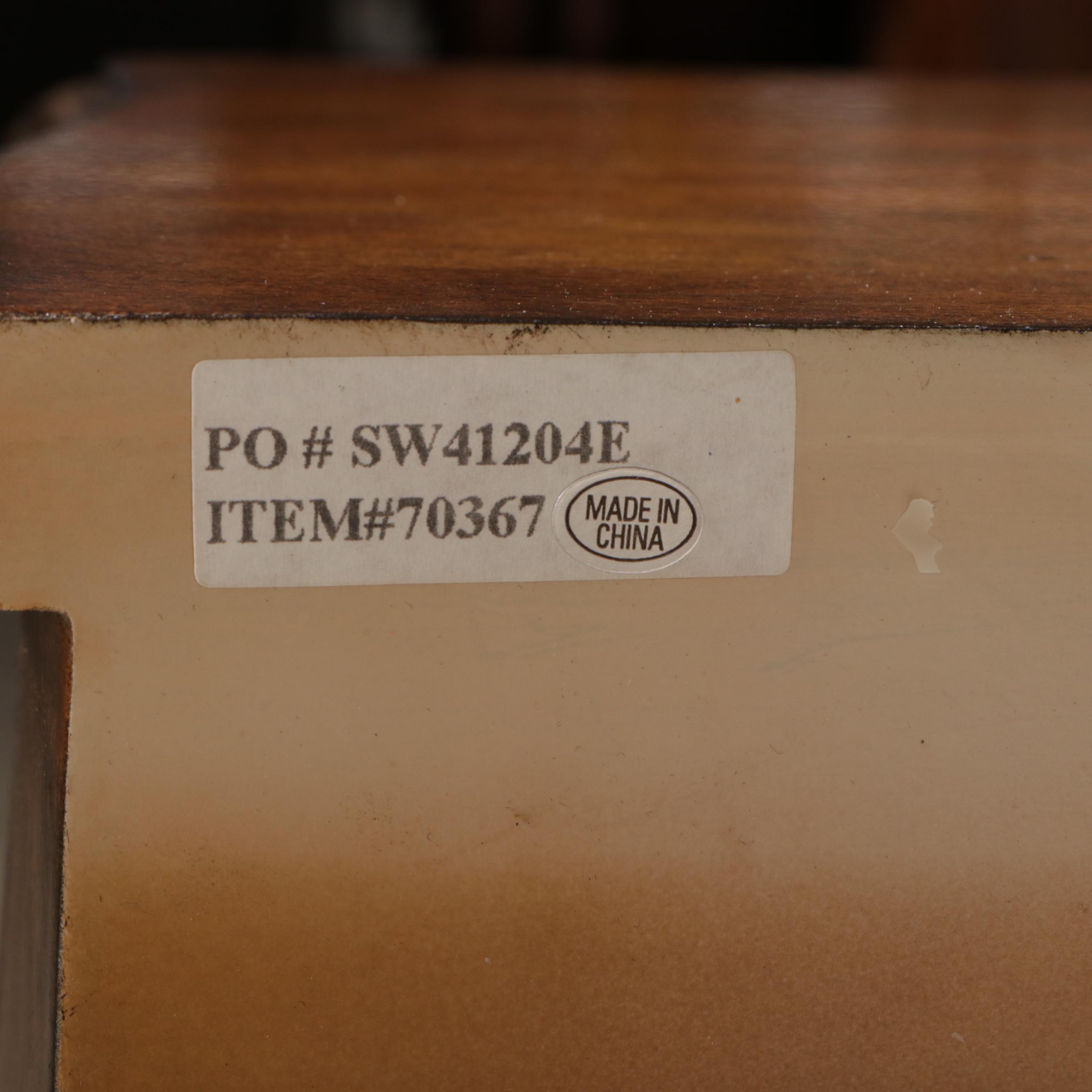 French Style Paint-Decorated Wood Bombé Cabinet