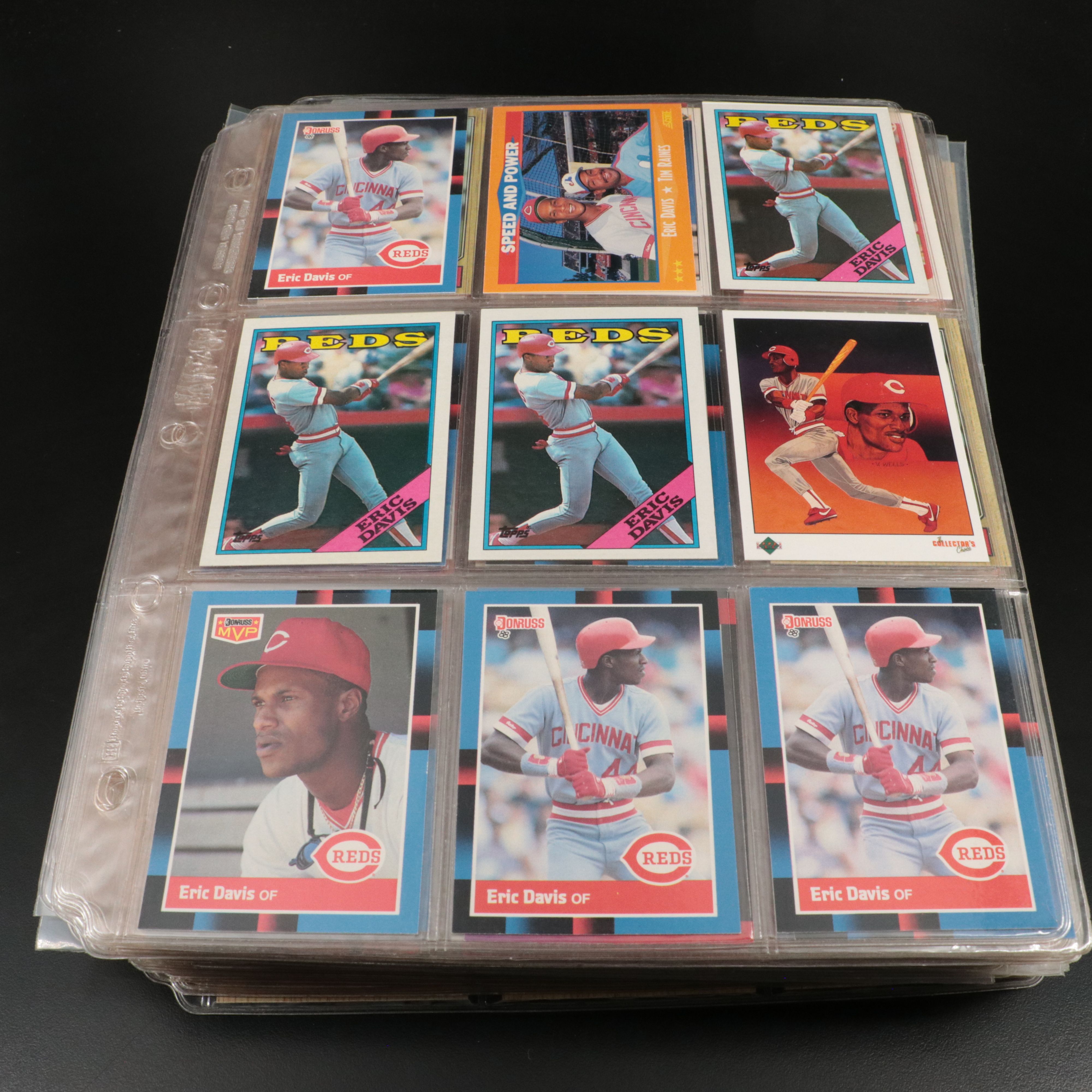 Over Eighty Album Pages of Baseball Cards, 1980s to 1990s