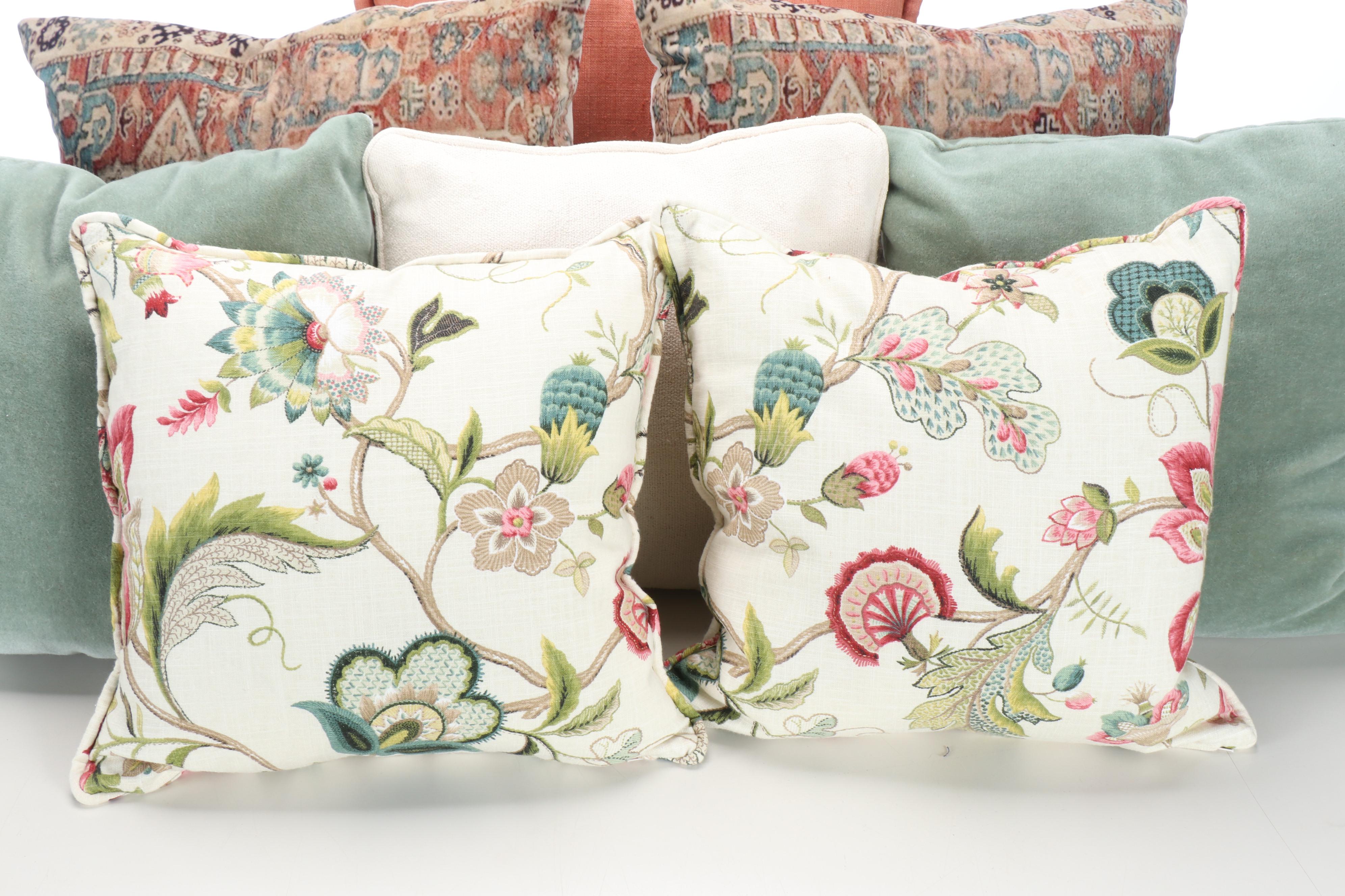 Contemporary Cotton and Wool Decorative Pillows