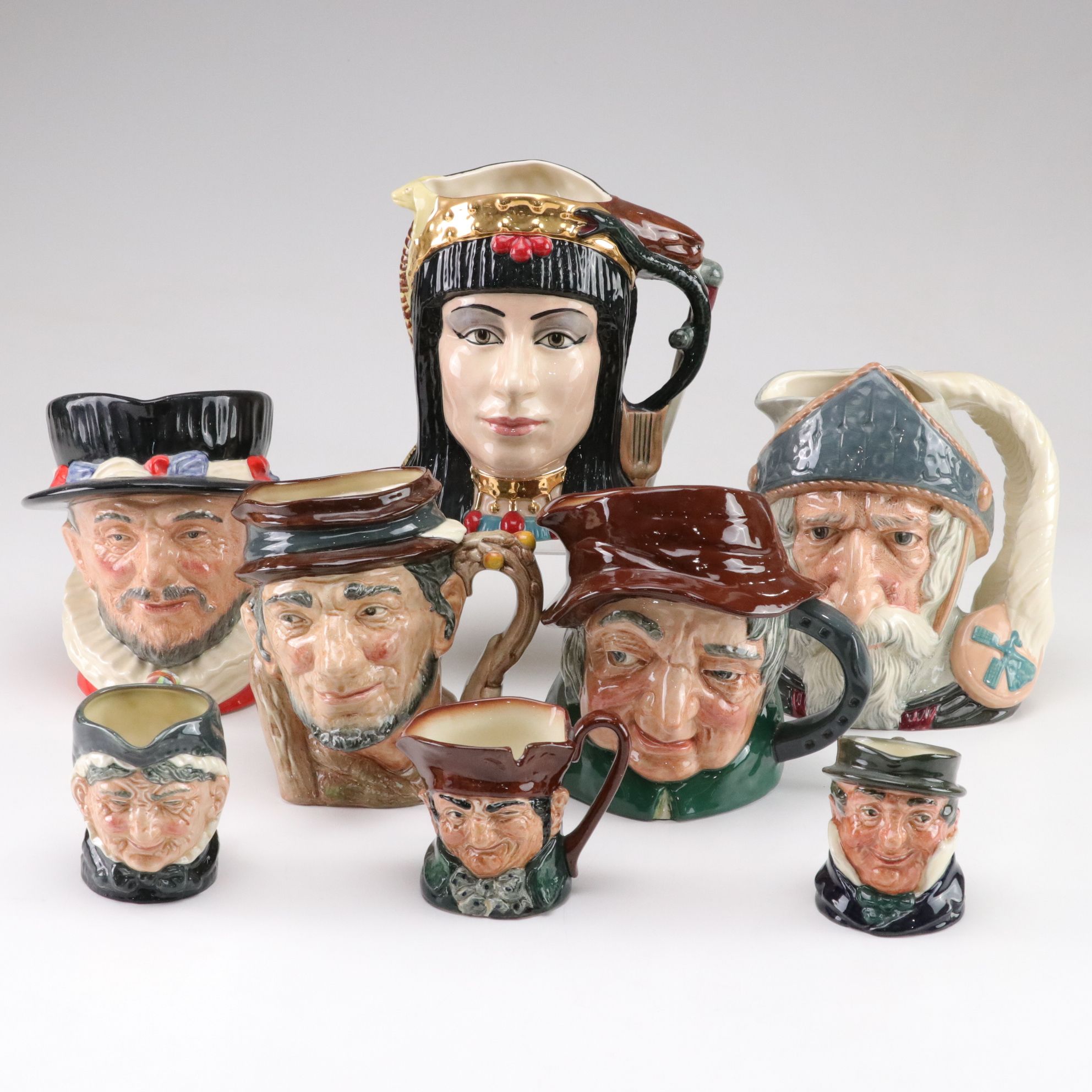 Royal Doulton "Cleopatra," "Don Quixote" and More Toby Jugs