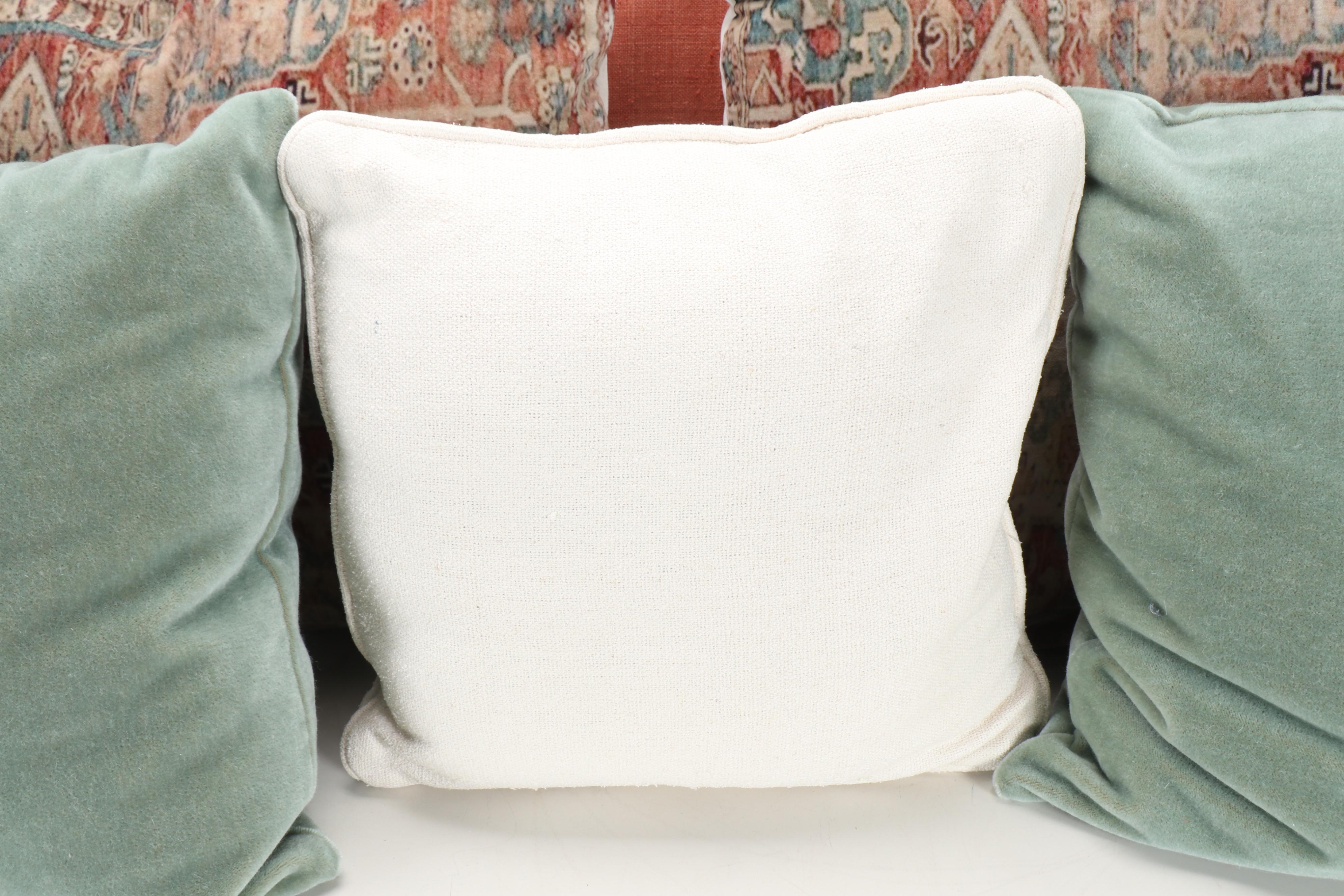 Contemporary Cotton and Wool Decorative Pillows
