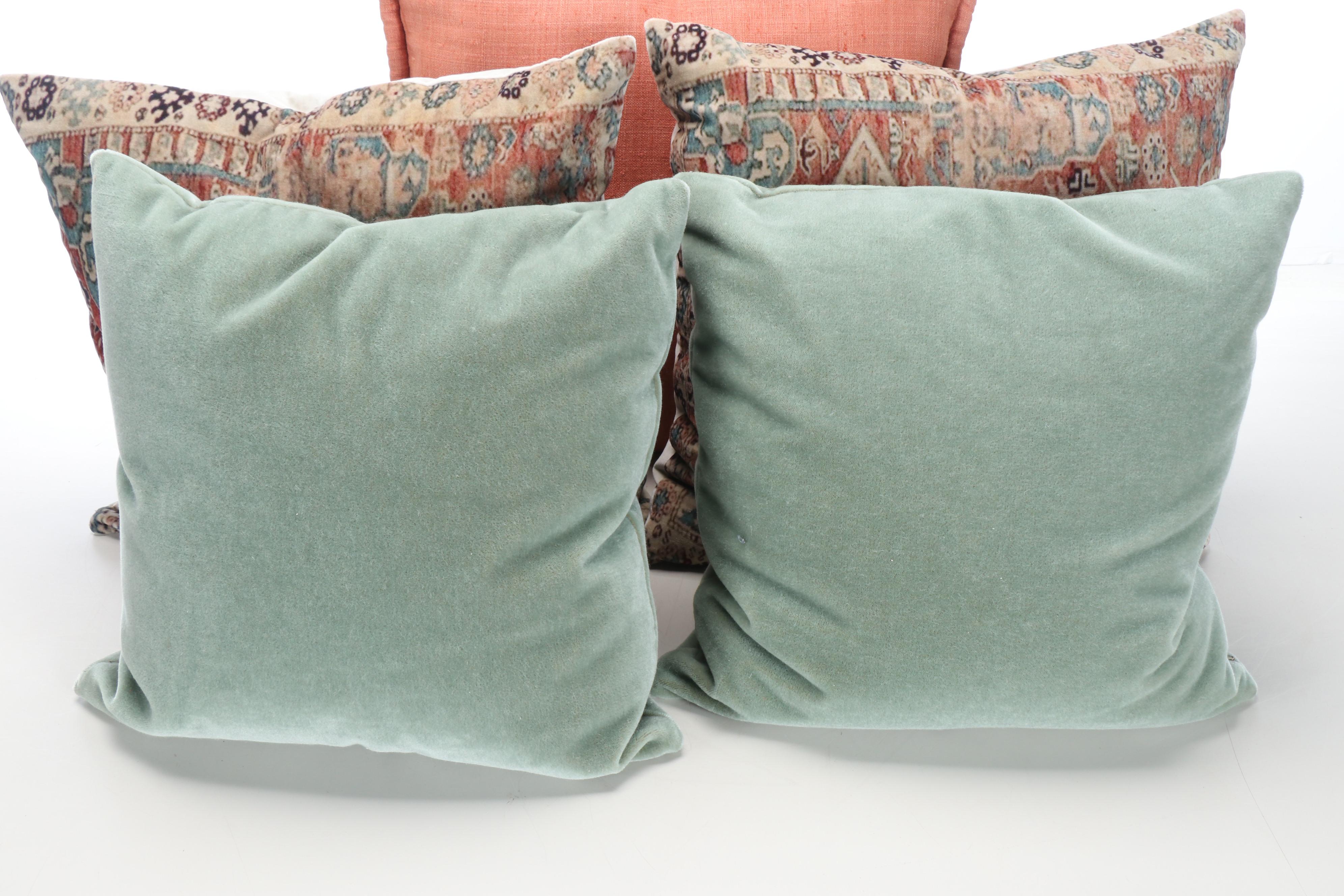 Contemporary Cotton and Wool Decorative Pillows