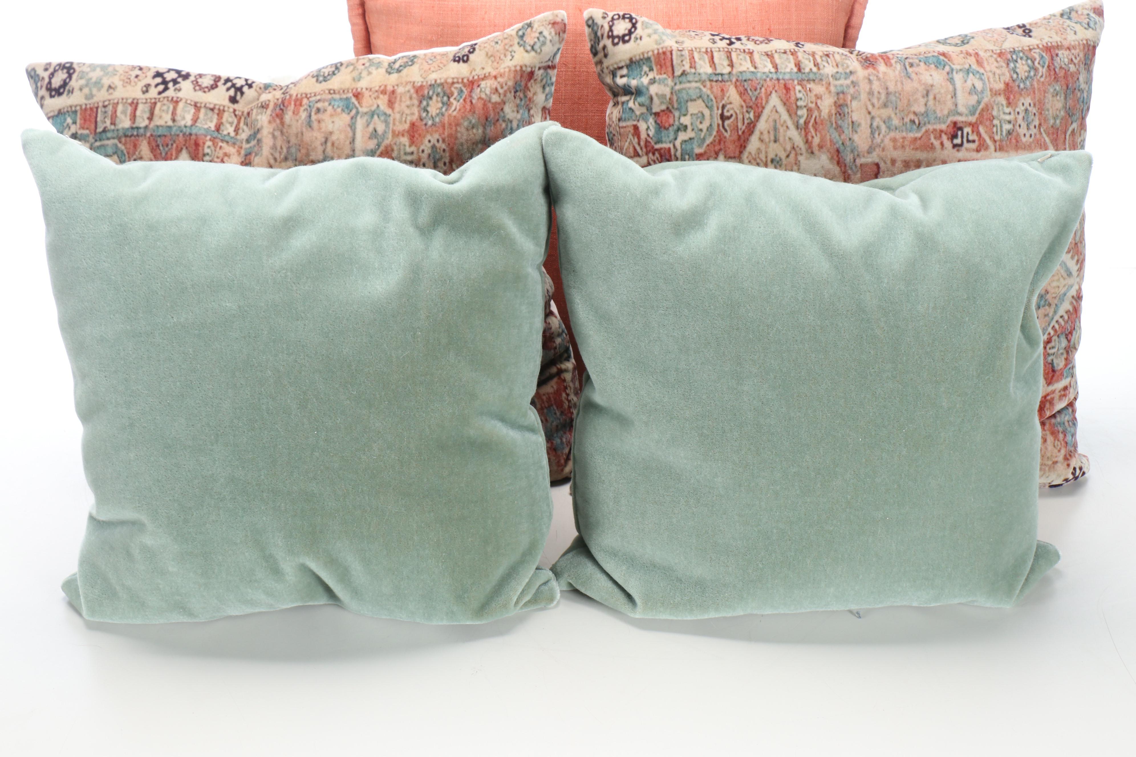 Contemporary Cotton and Wool Decorative Pillows