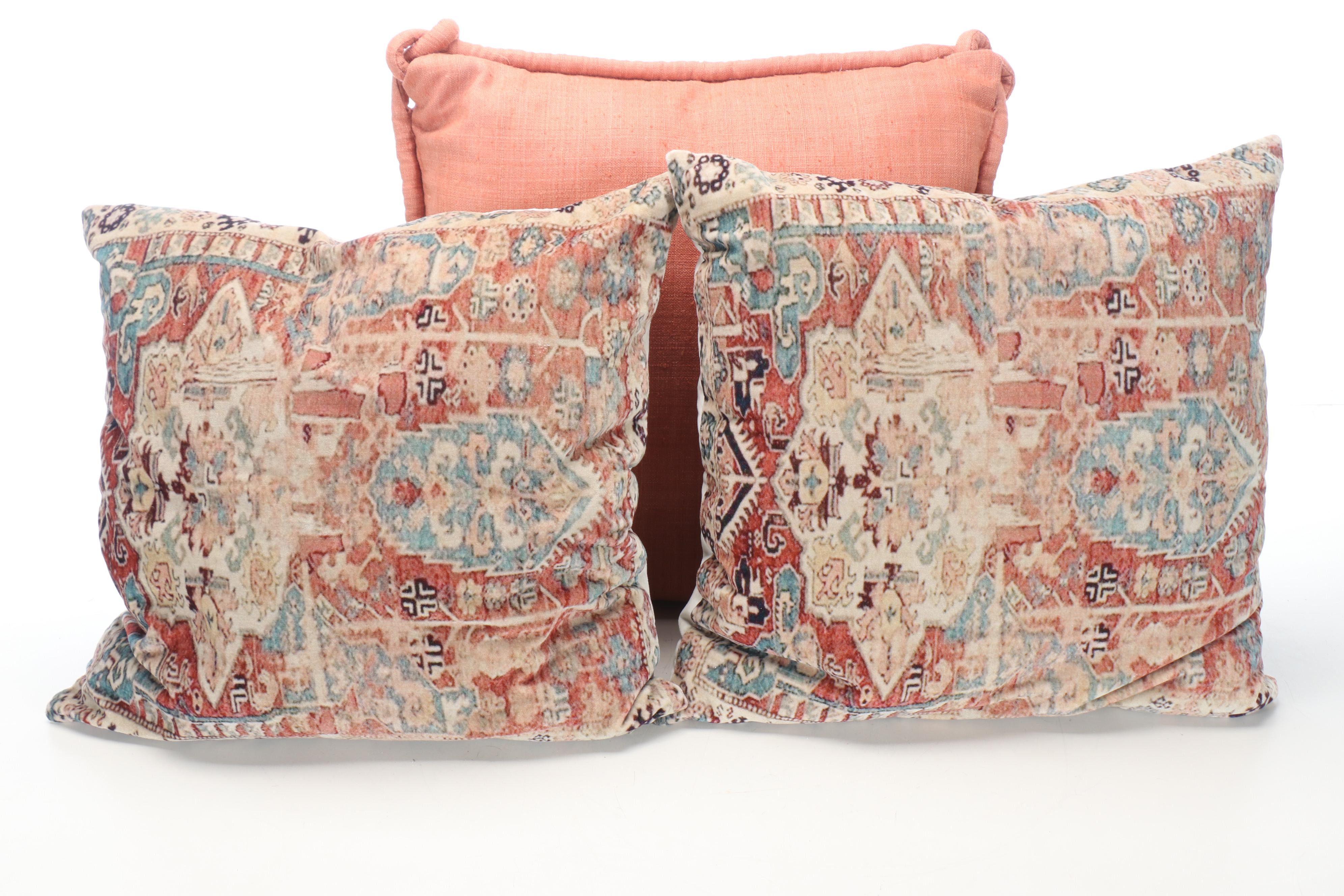 Contemporary Cotton and Wool Decorative Pillows