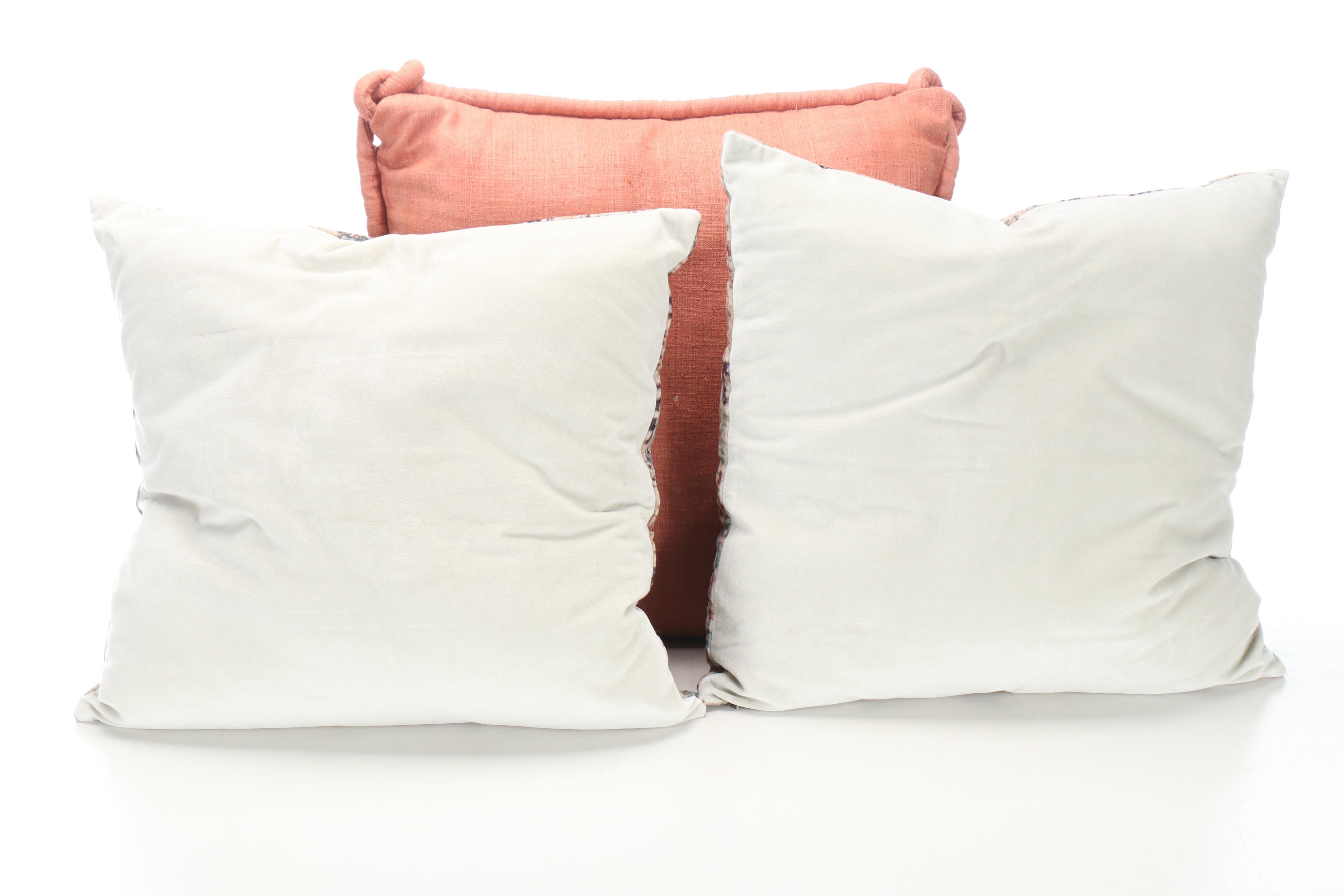 Contemporary Cotton and Wool Decorative Pillows