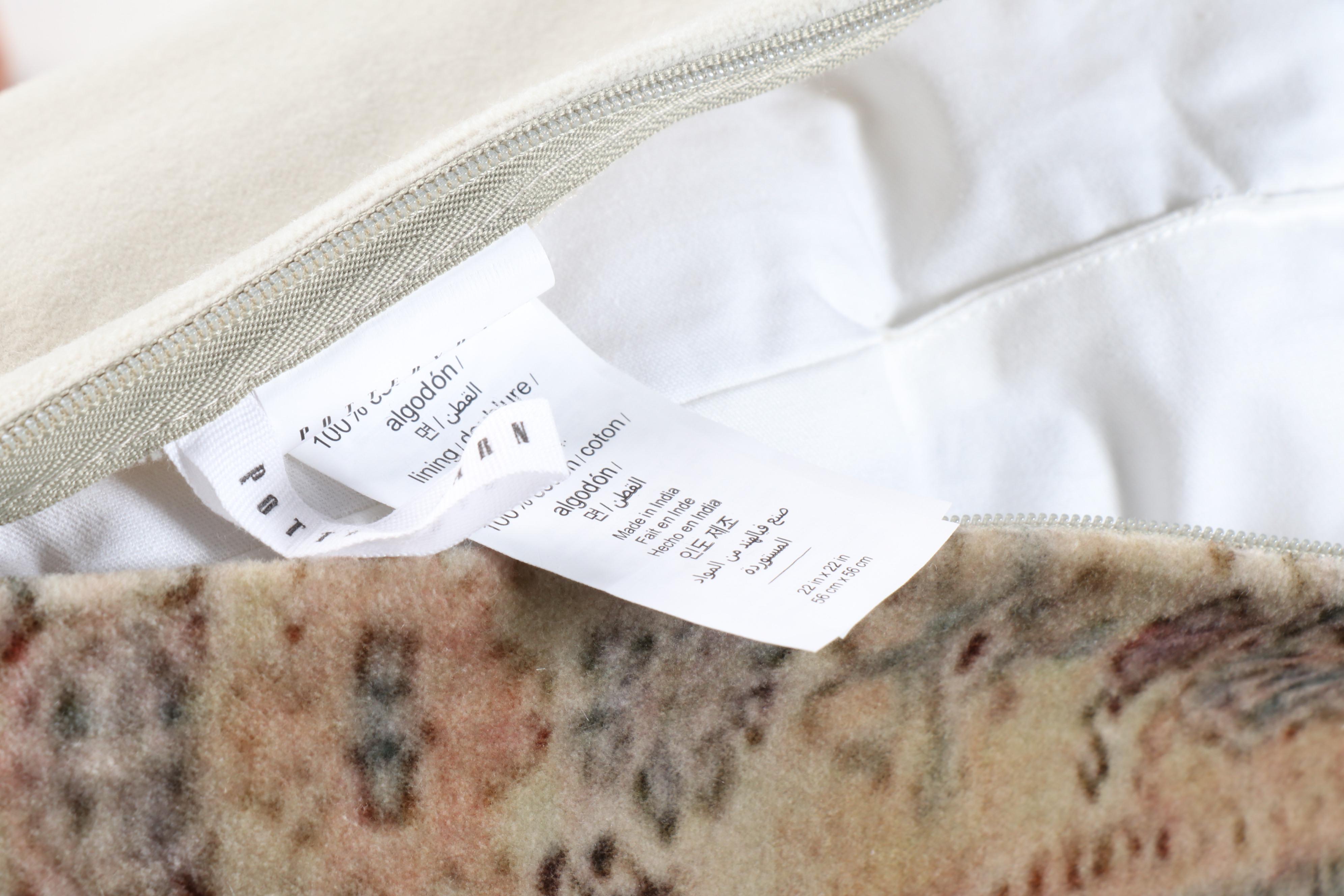 Contemporary Cotton and Wool Decorative Pillows