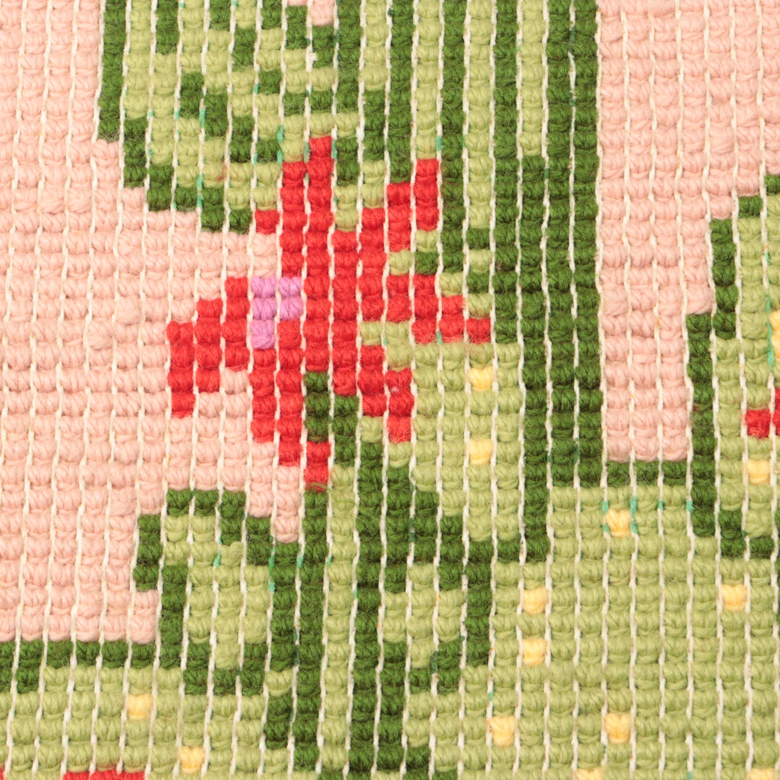 Butterfly and  Western Landscape Handmade Hooked Wall Hangings