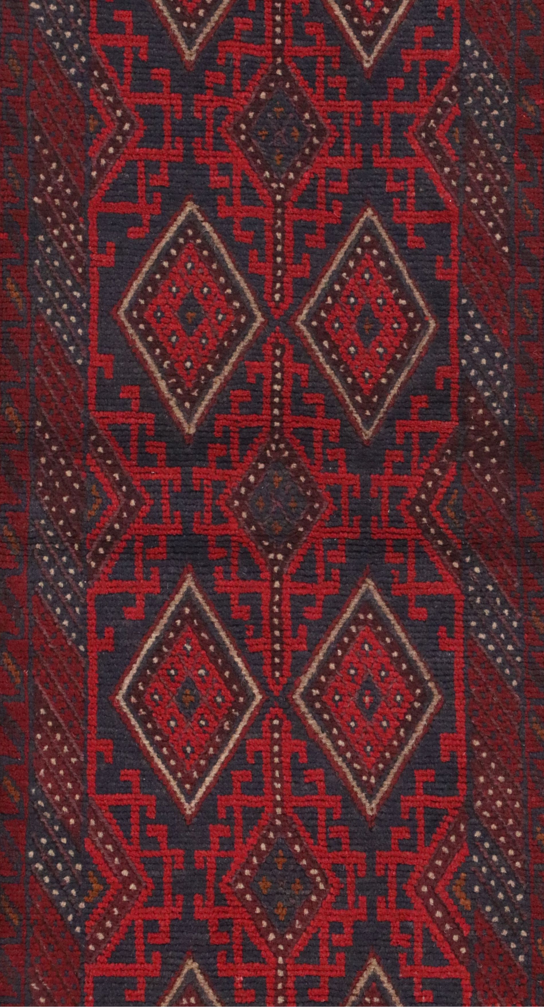 2'2 x 11'5 Handwoven Pakistani Afghan Style Mashwani Carpet Runner