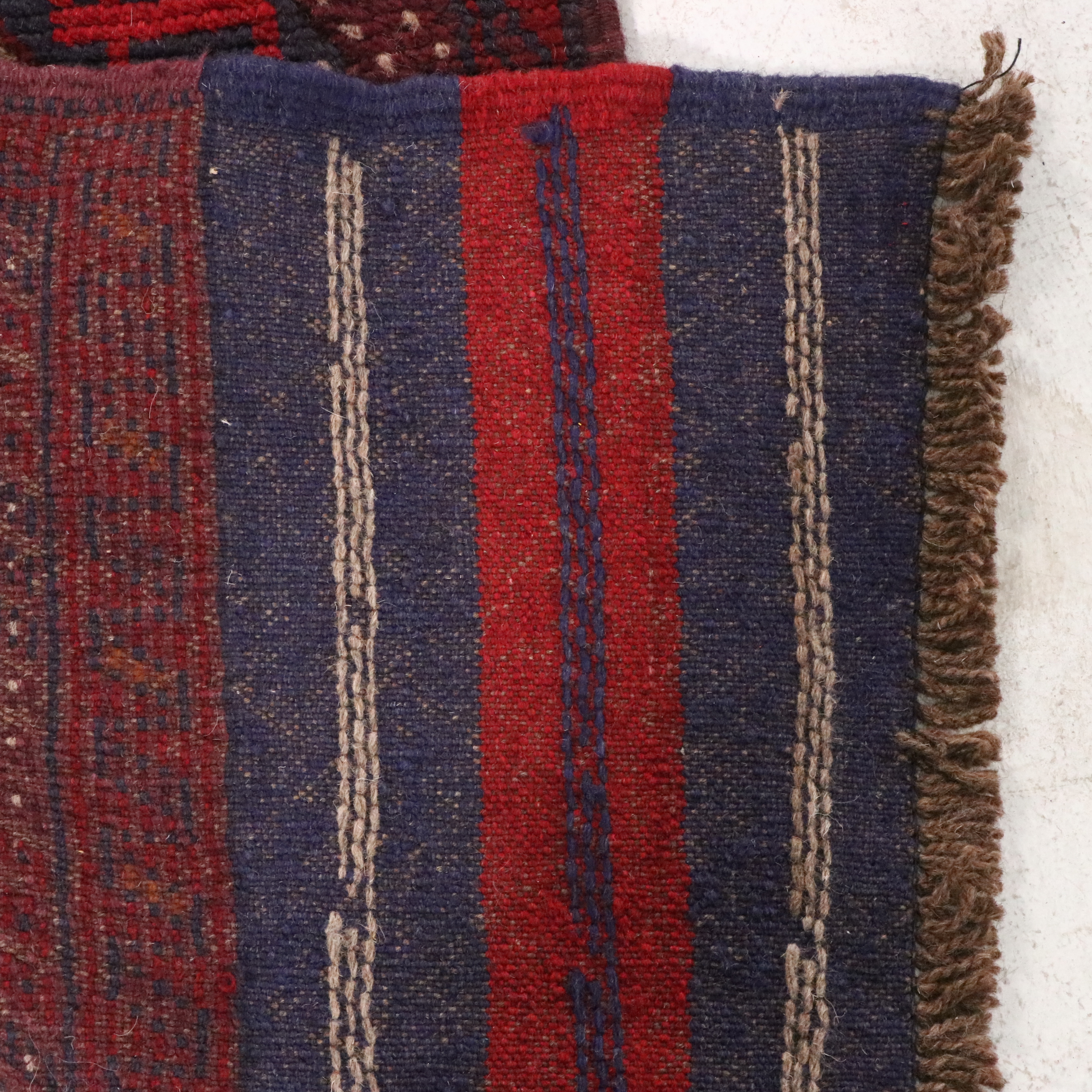 2'2 x 11'5 Handwoven Pakistani Afghan Style Mashwani Carpet Runner