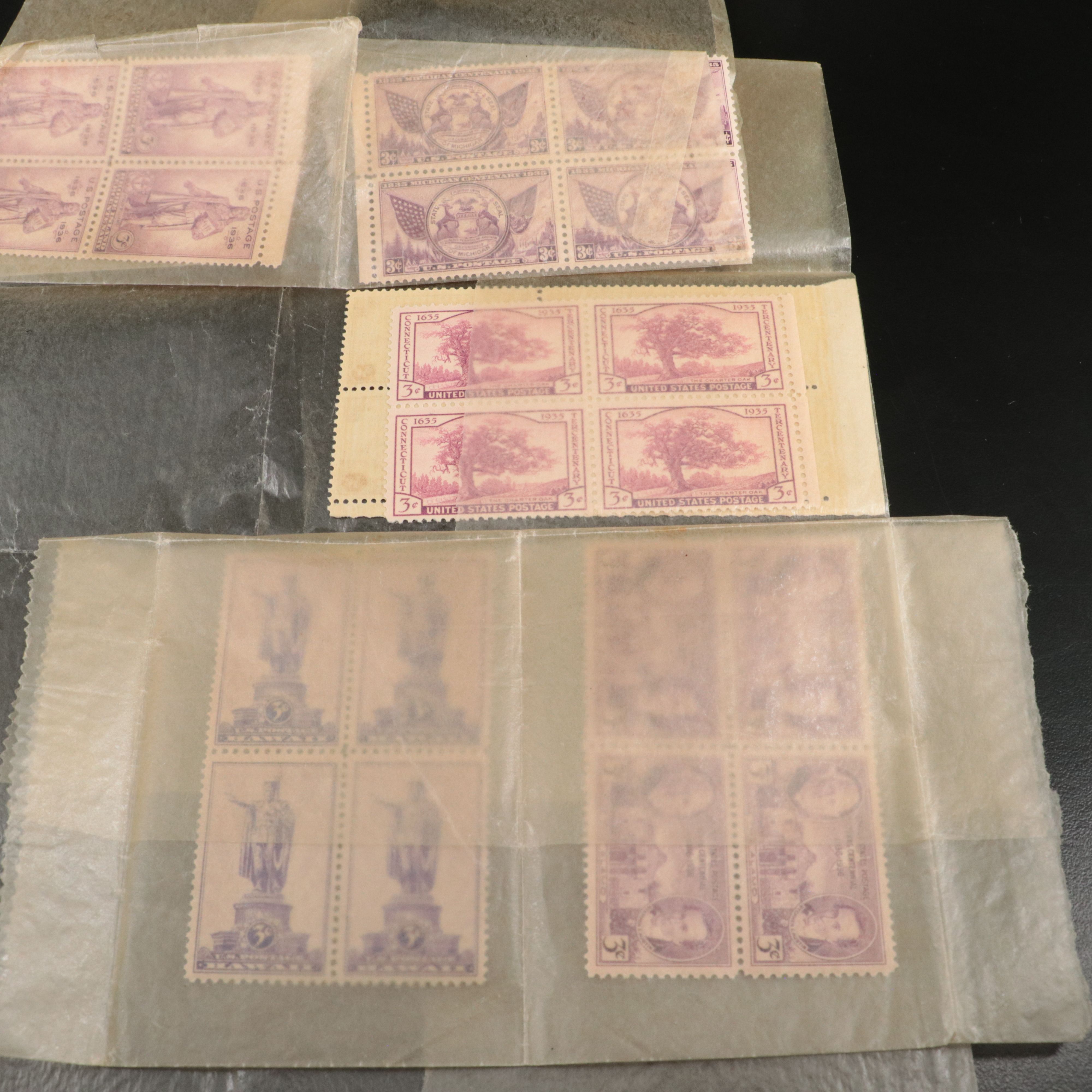 Collection of Vintage U.S. and World Postage Stamps, 1920s-1930s