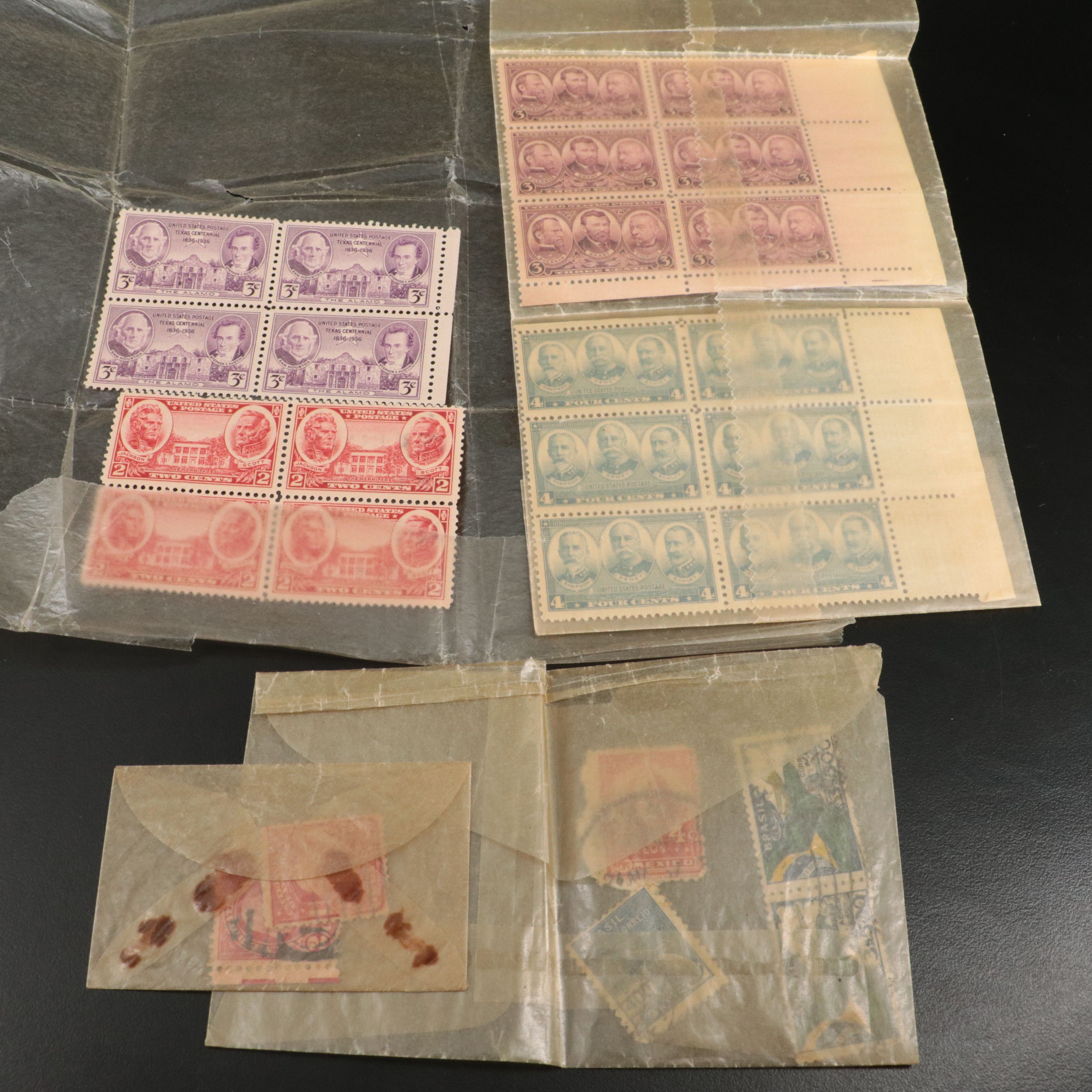 Collection of Vintage U.S. and World Postage Stamps, 1920s-1930s