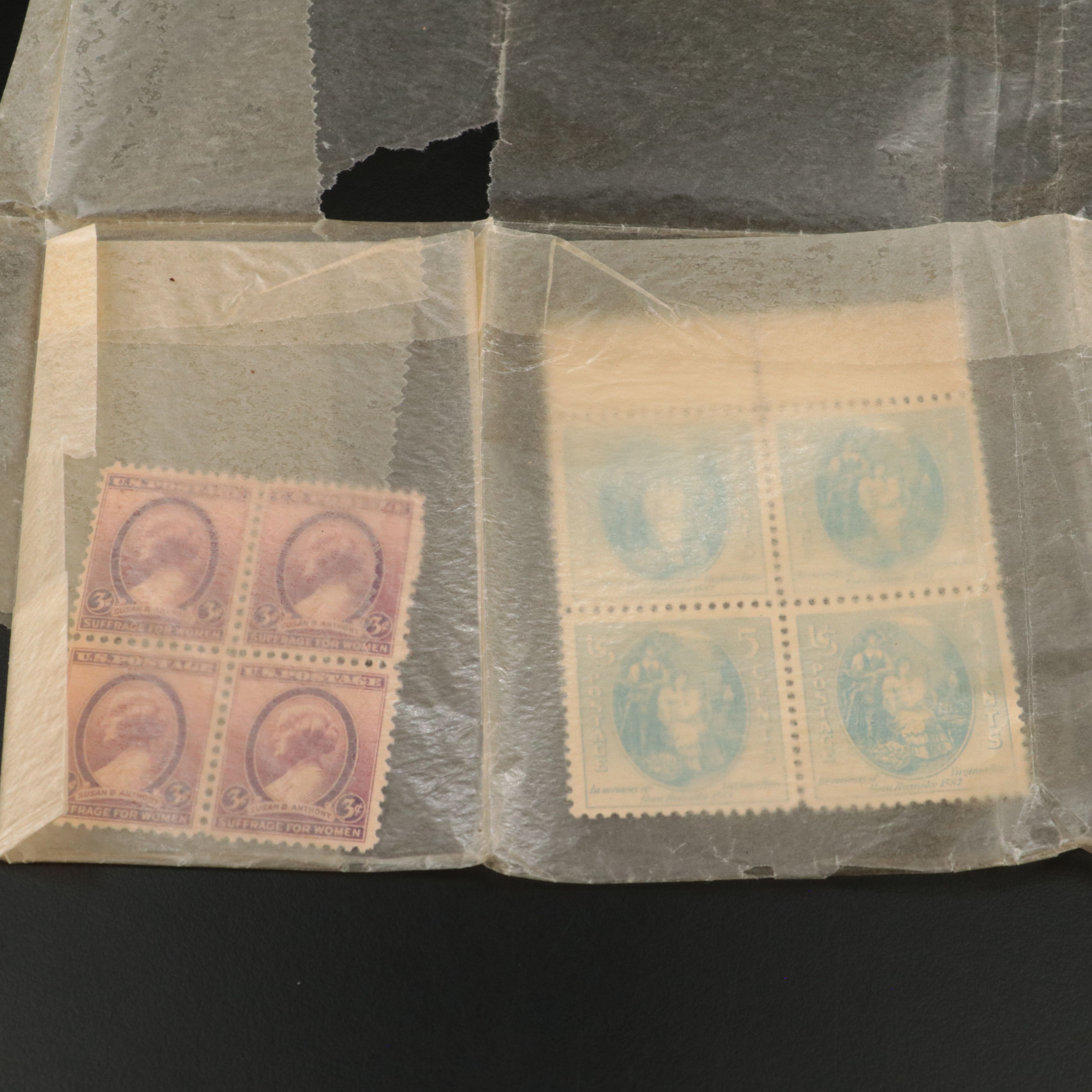 Collection of Vintage U.S. and World Postage Stamps, 1920s-1930s