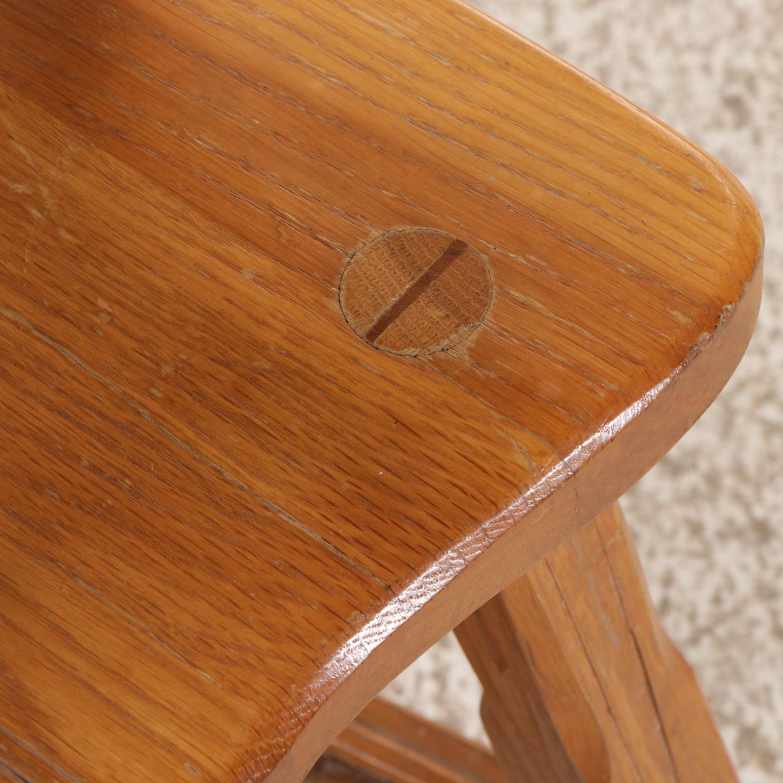 A. Brandt Co. "Cowboy Classics" Oak Armchair, Mid-20th Century