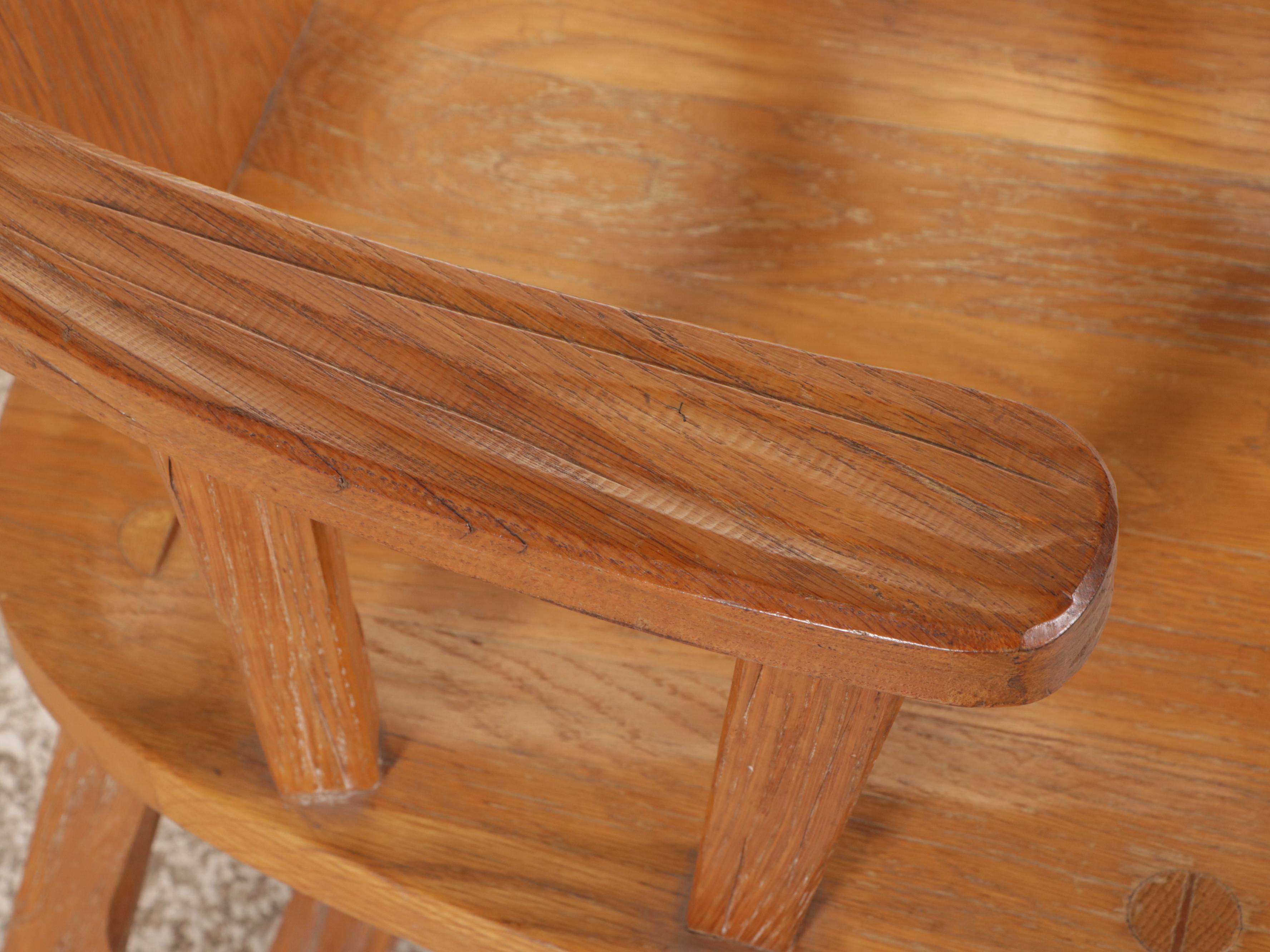 A. Brandt Co. "Cowboy Classics" Oak Armchair, Mid-20th Century