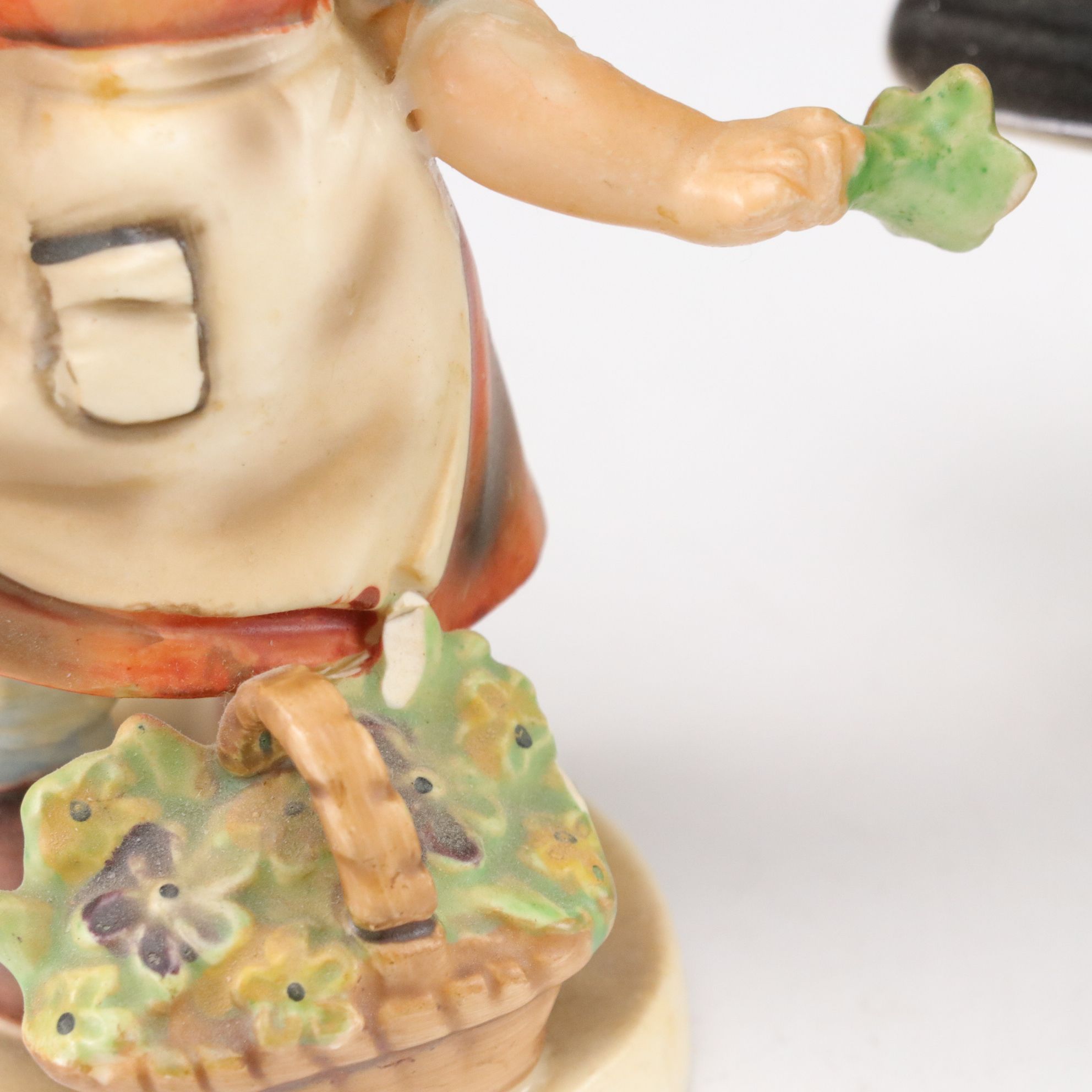 Goebel Style Bisque Figurines with Vase