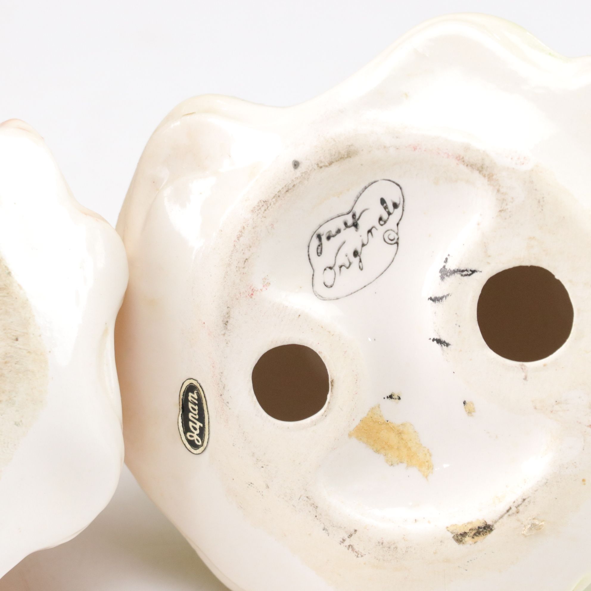 Goebel Style Bisque Figurines with Vase