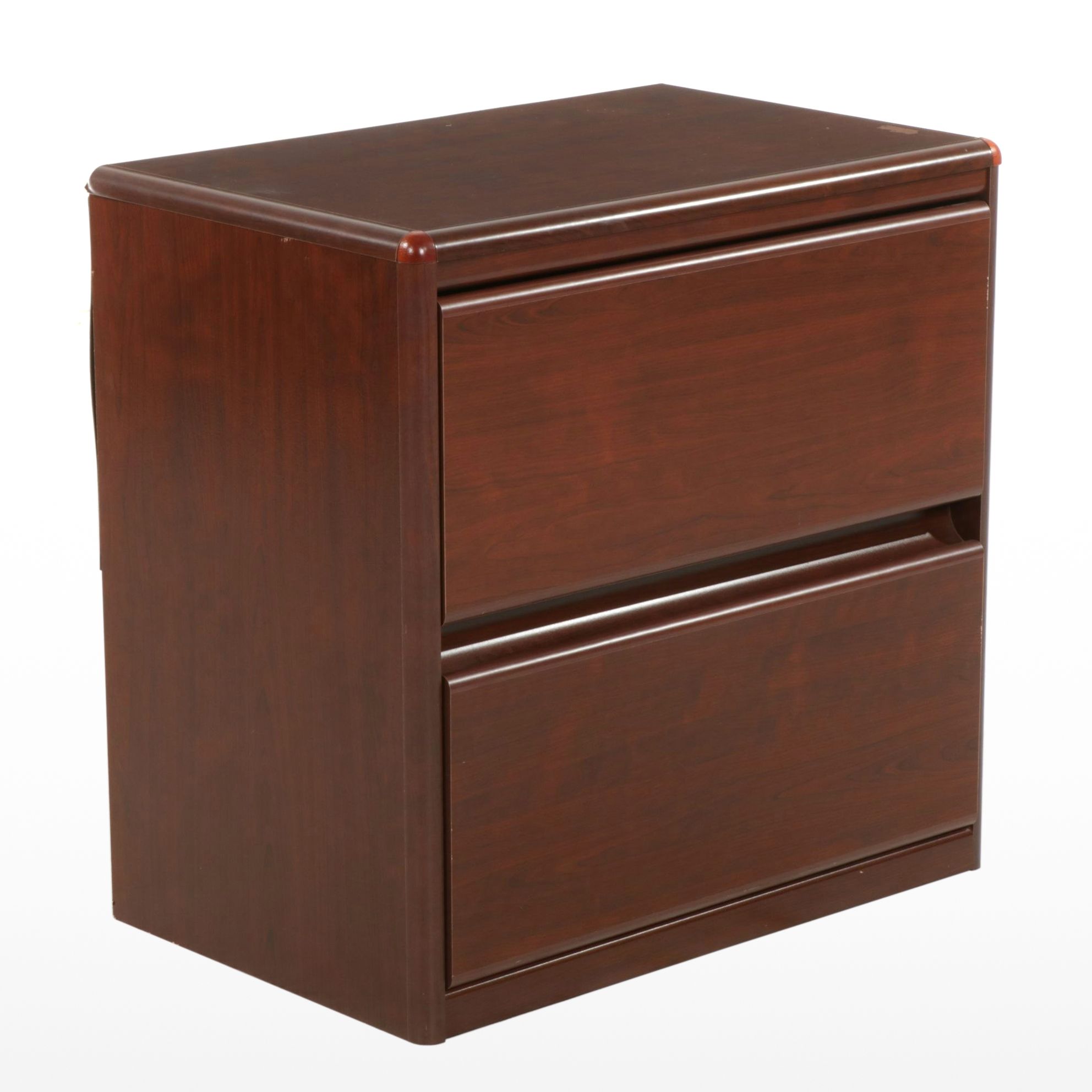 Mahogany Finished Lateral Filing Cabinet, 21st Century