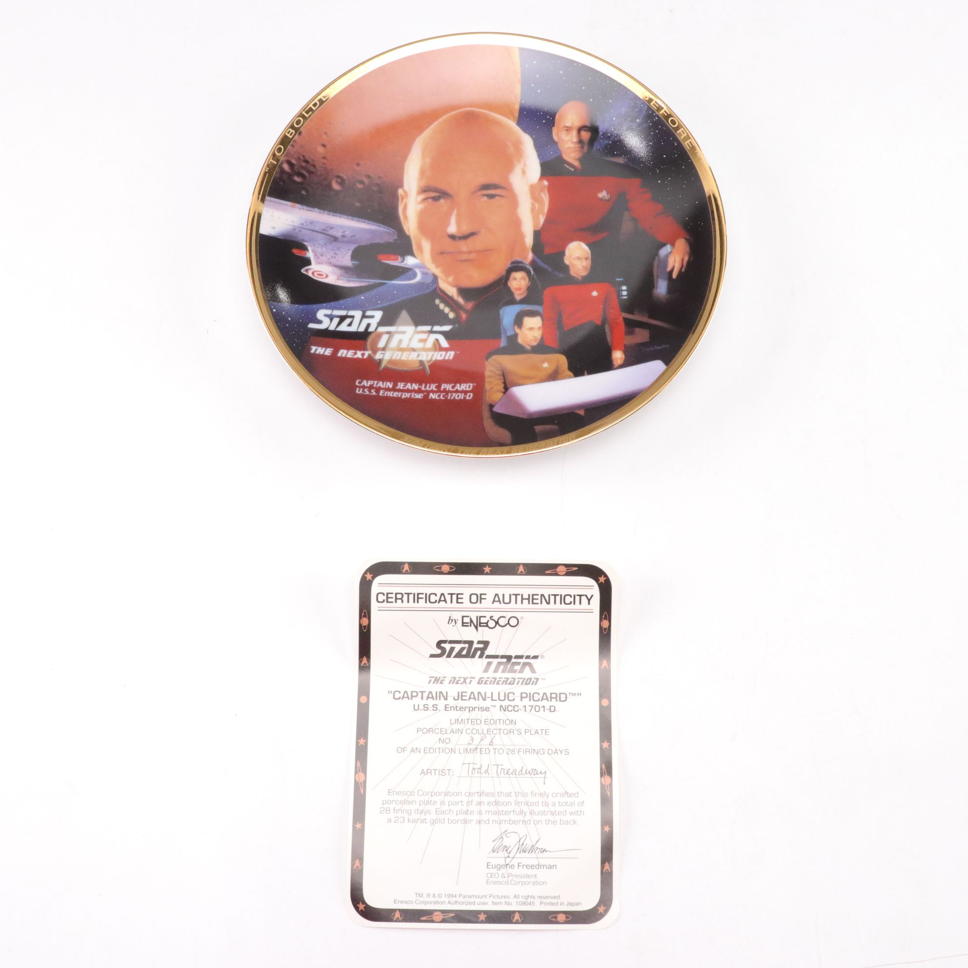 Star Trek Captain Picard Collectors Plate & More