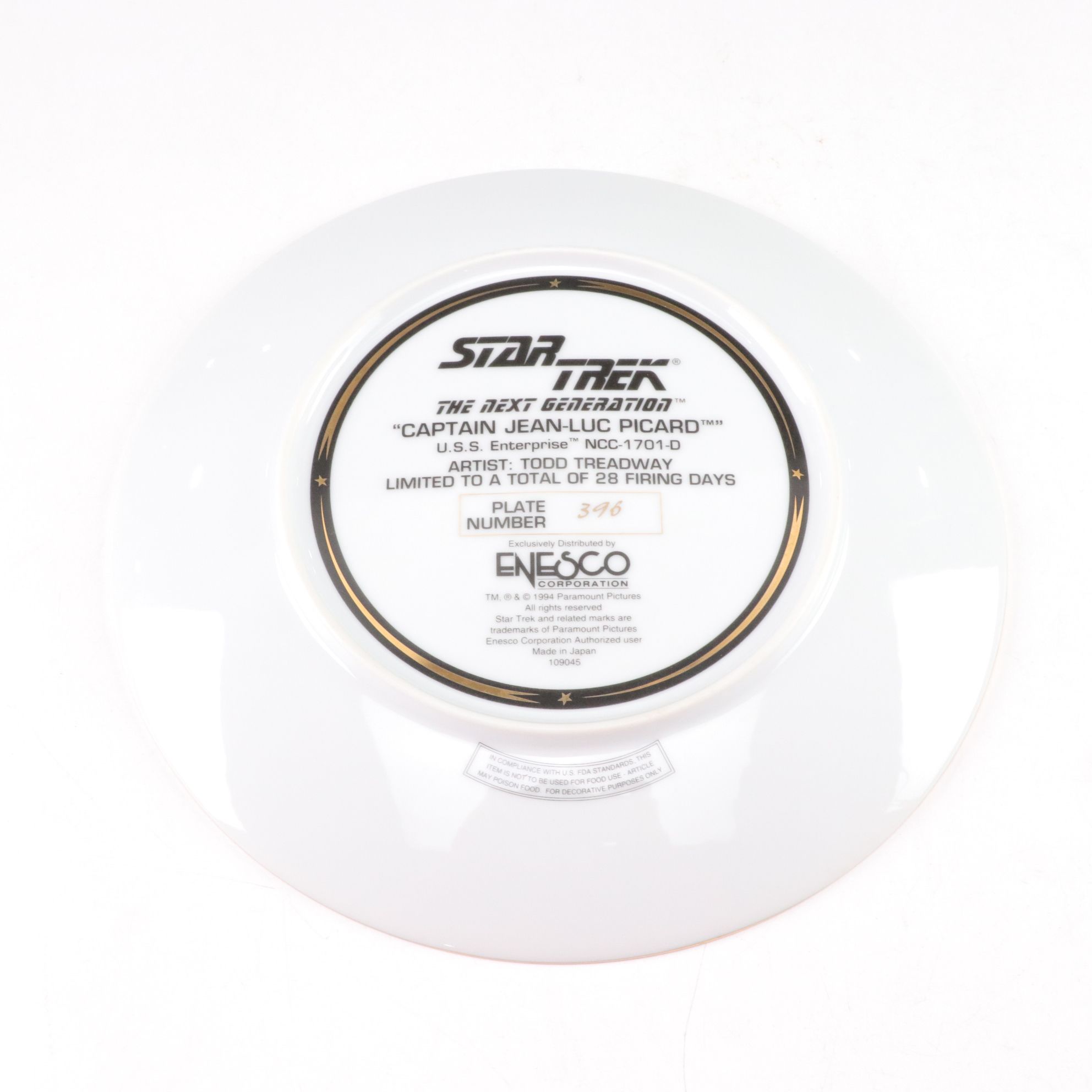 Star Trek Captain Picard Collectors Plate & More