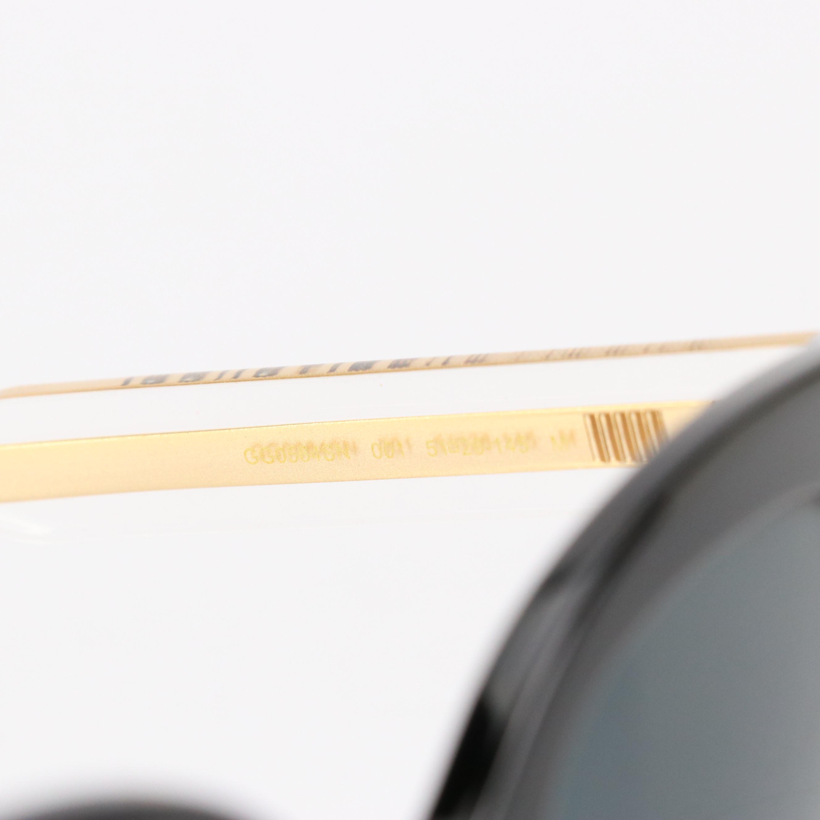 Gucci GG0564SN 001 Oversized Cat-Eye Sunglasses in Case