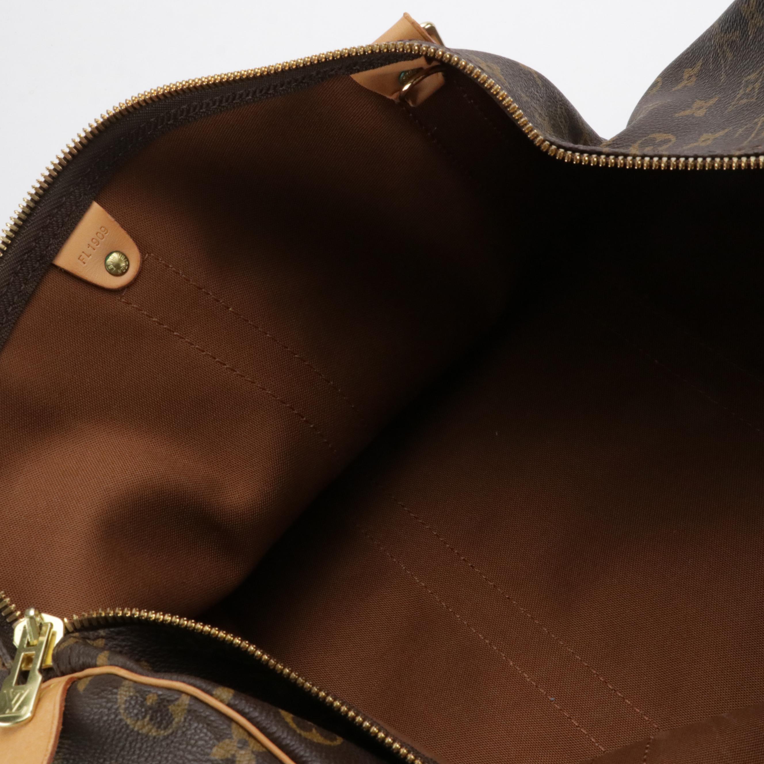 Louis Vuitton Keepall Bandoulière 50 in Monogram Canvas and Vachetta Leather