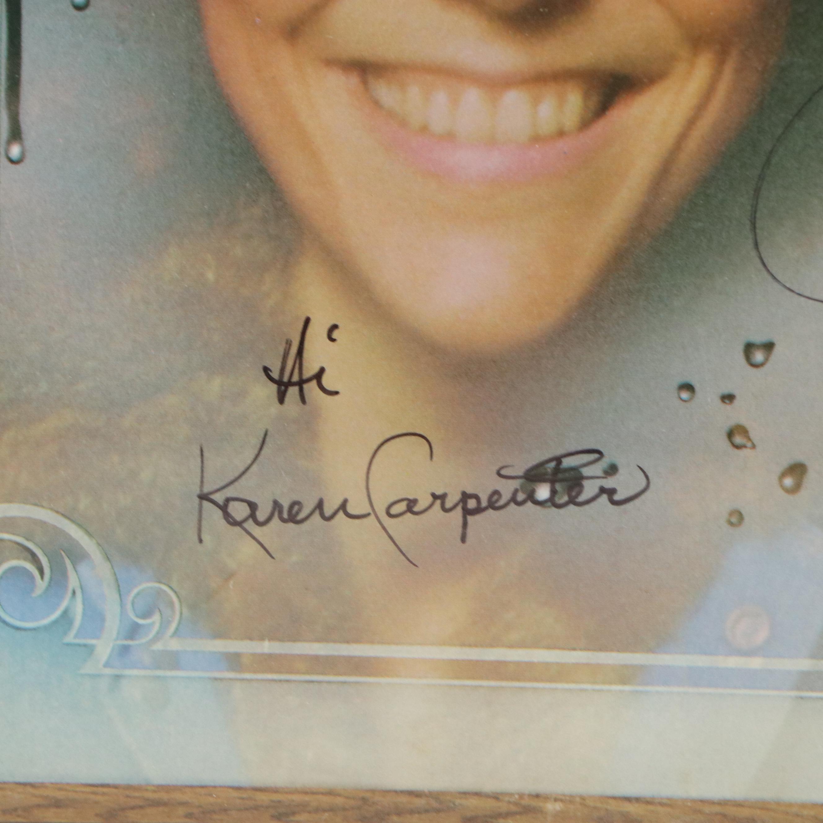 Karen and Richard Carpenter Signed "A Kind of Hush" Record Sleeve