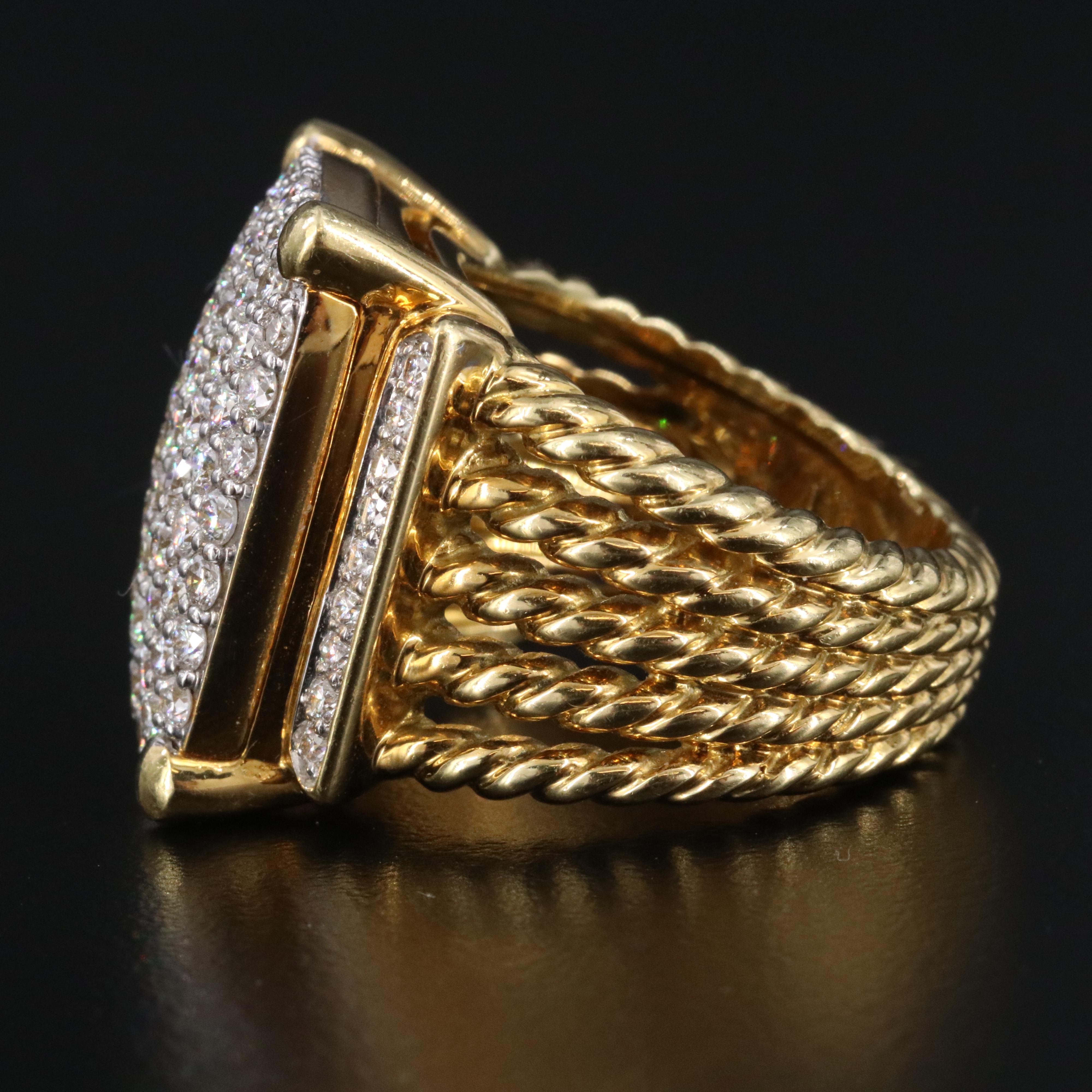 David Yurman Wheaton 18K 2.27 CTW Pavé Diamond Ring