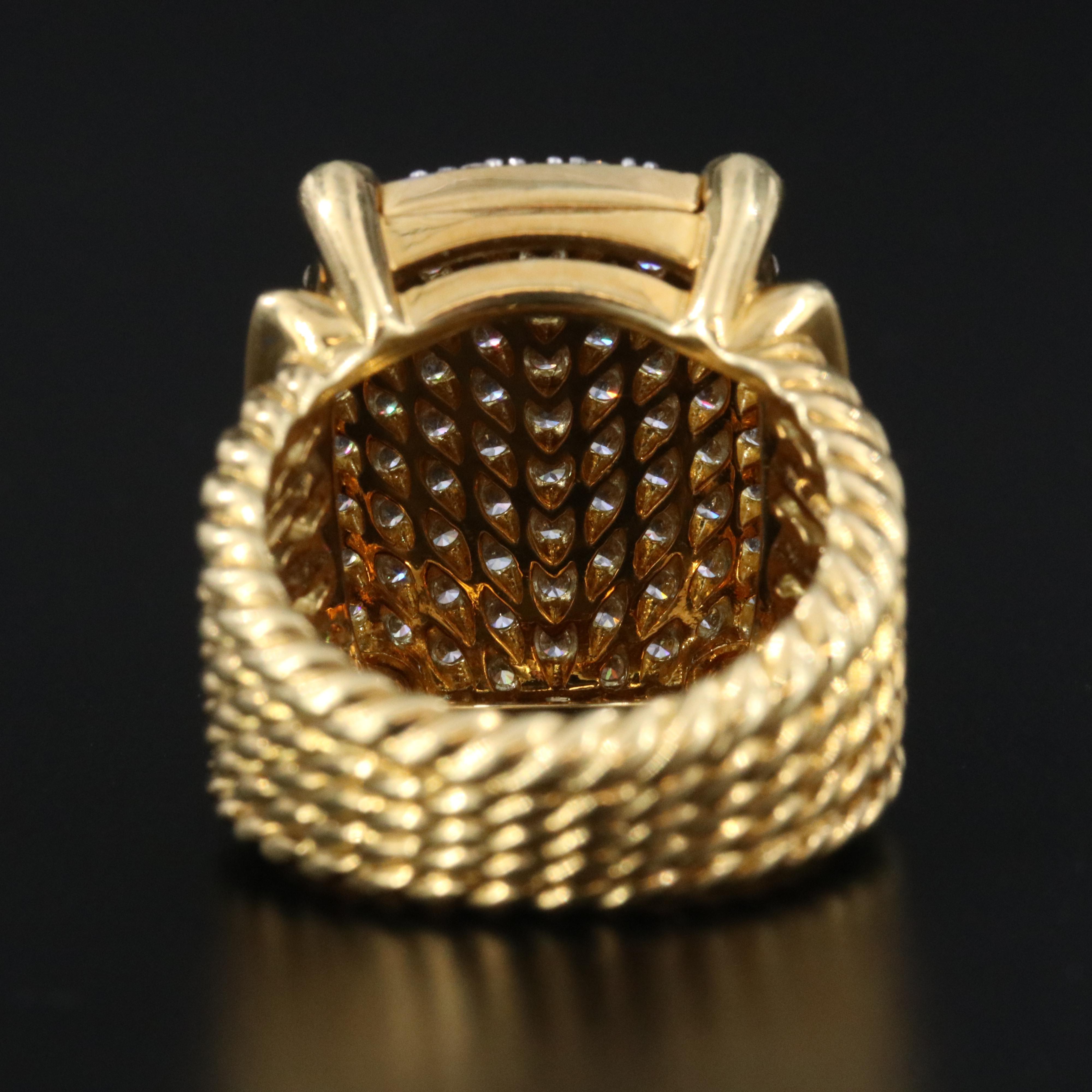 David Yurman Wheaton 18K 2.27 CTW Pavé Diamond Ring