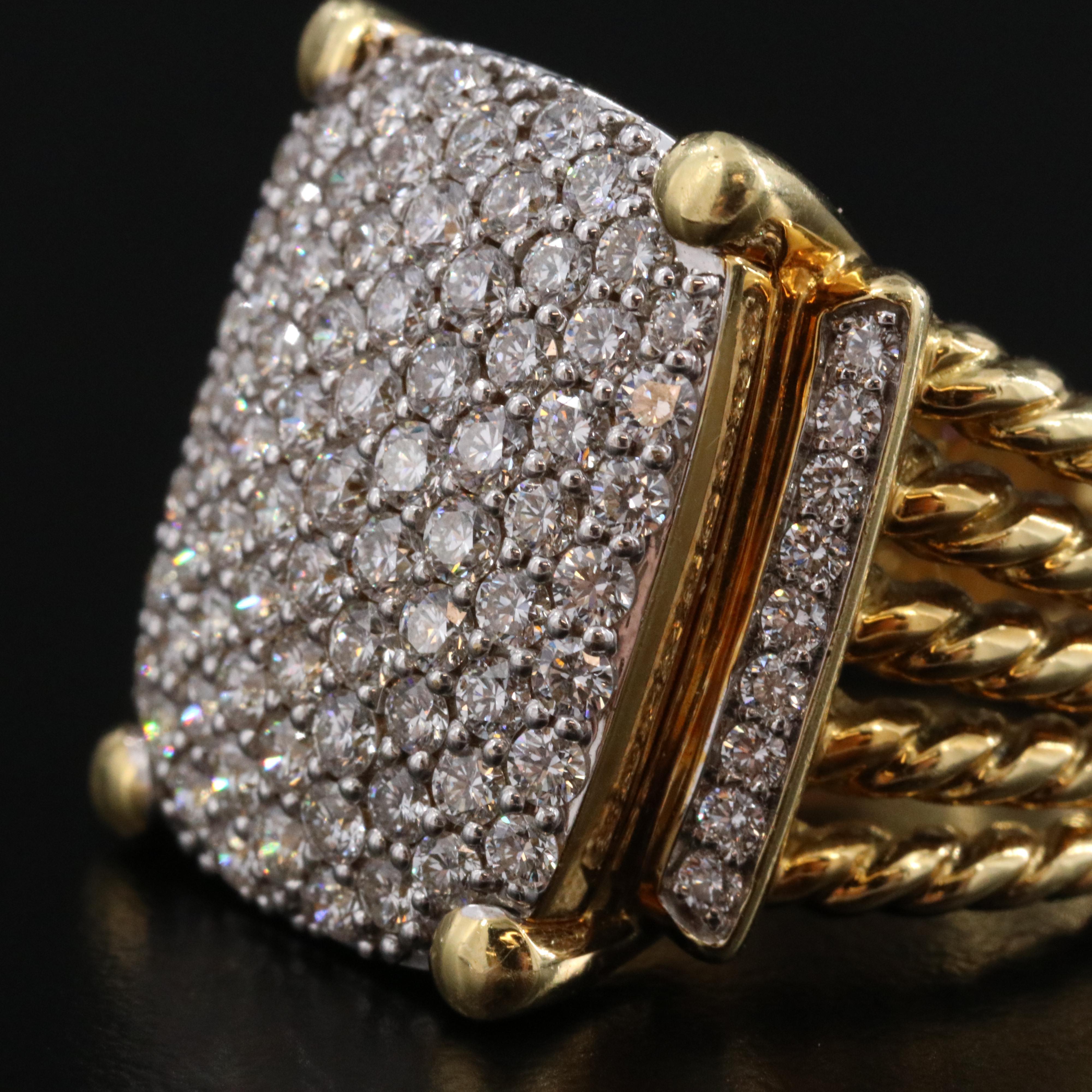 David Yurman Wheaton 18K 2.27 CTW Pavé Diamond Ring