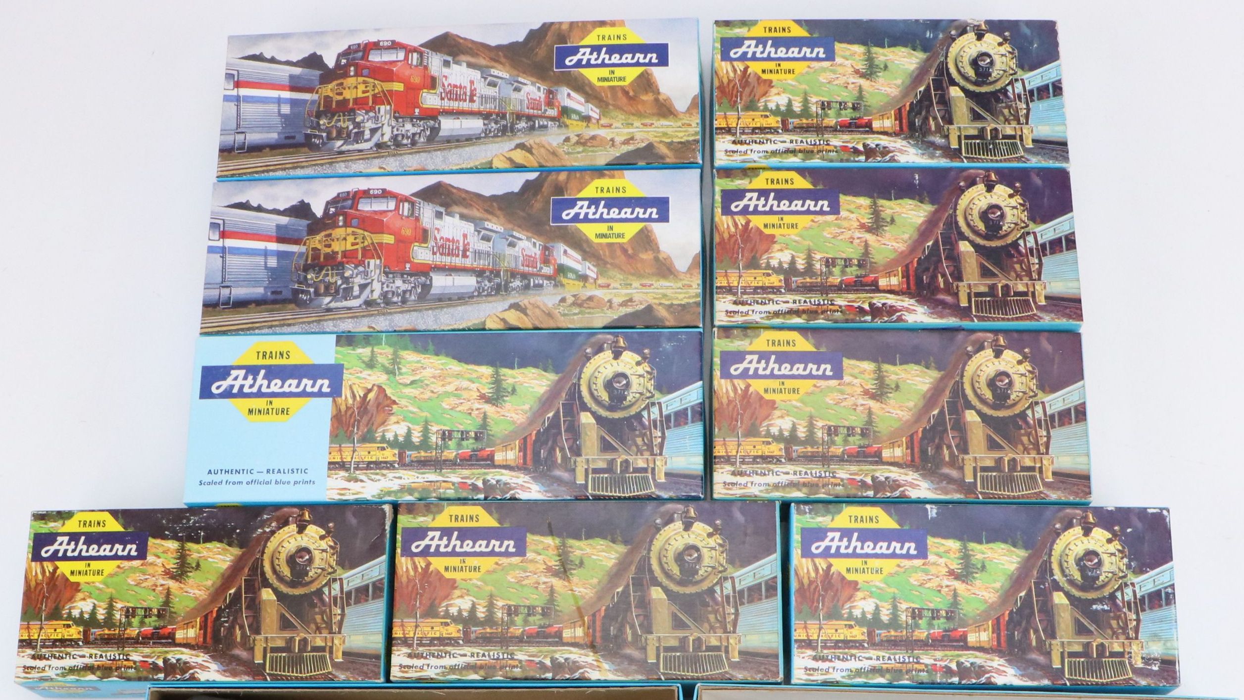 Athearn HO Scale Southern Pacific Locomotives with Passenger and Box Cars