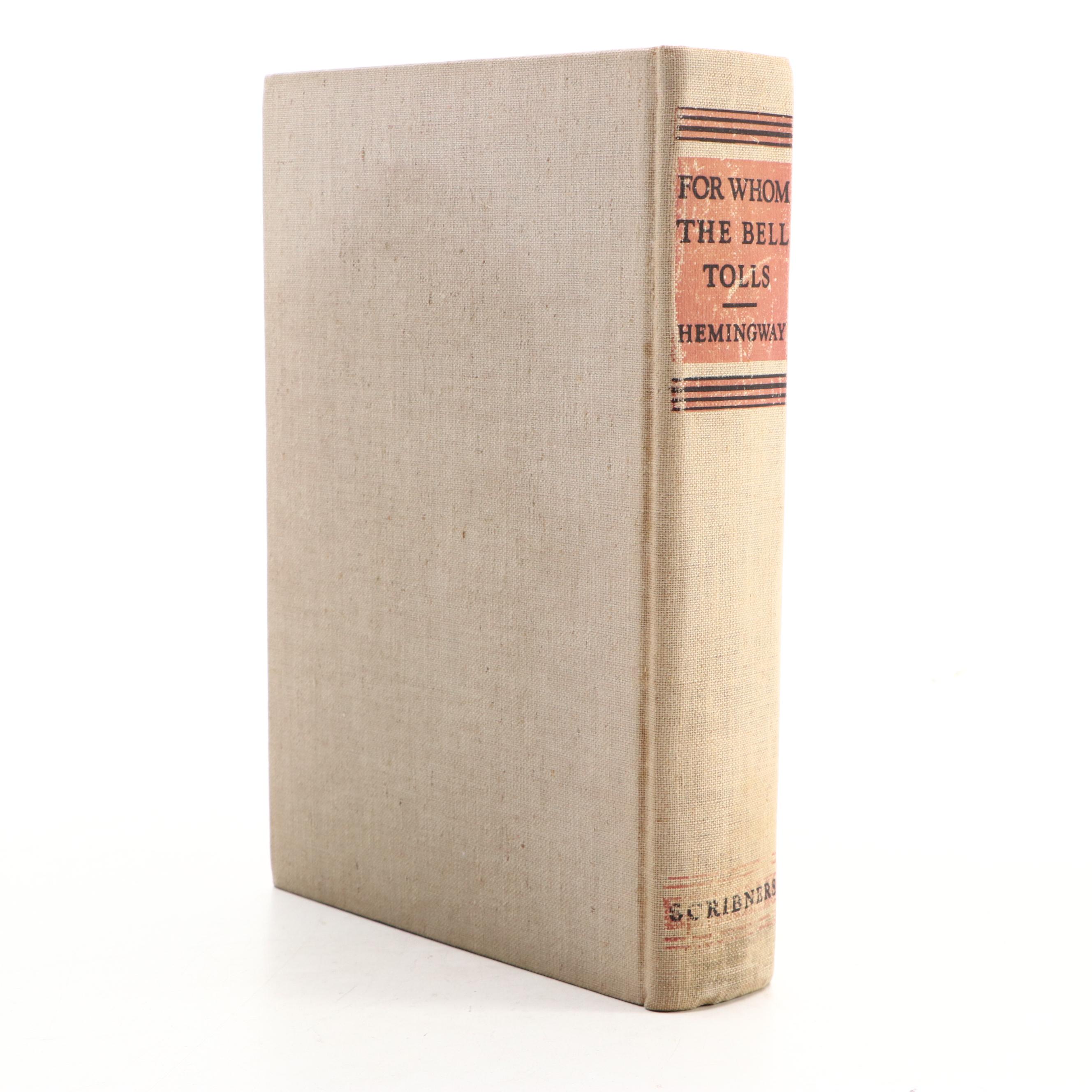 First Printing "For Whom the Bell Tolls" by Ernest Hemingway, 1940