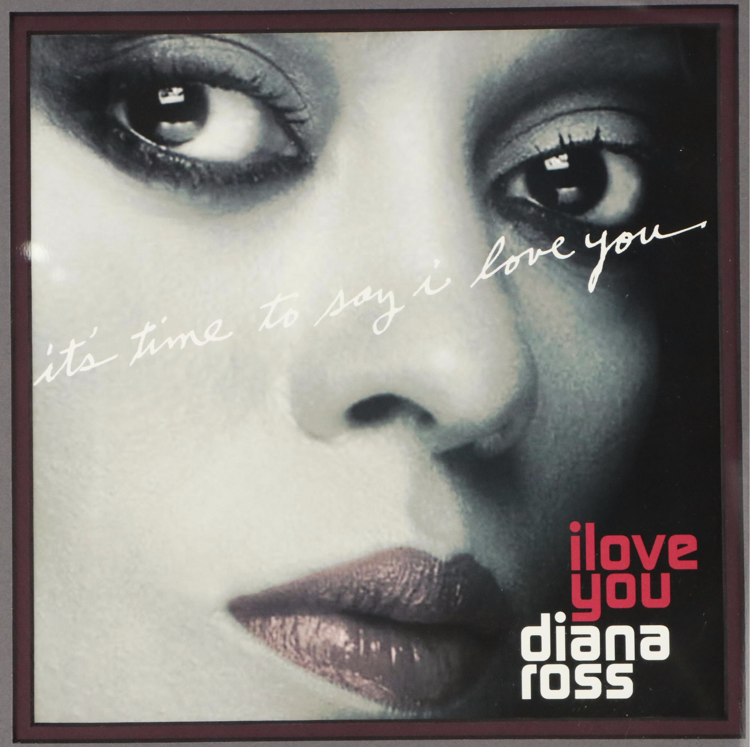 Diana Ross "It's Time To Say I Love You" Record Sleeve and Concert Ticket, 2007